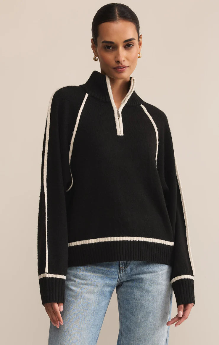 Alps Half Zip Sweater Black