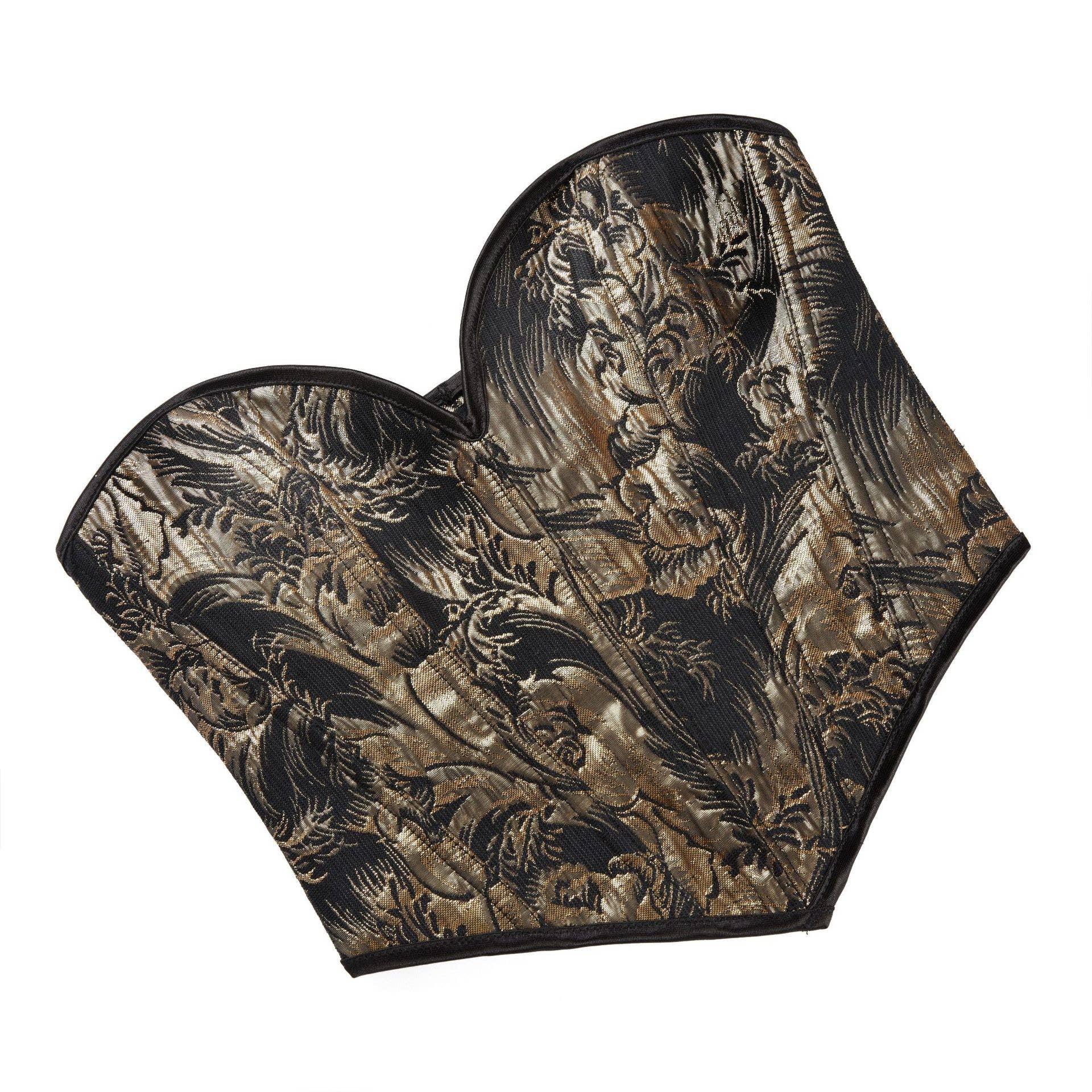 Printed Strapless Corset Top with Bust-Sculpting Fit