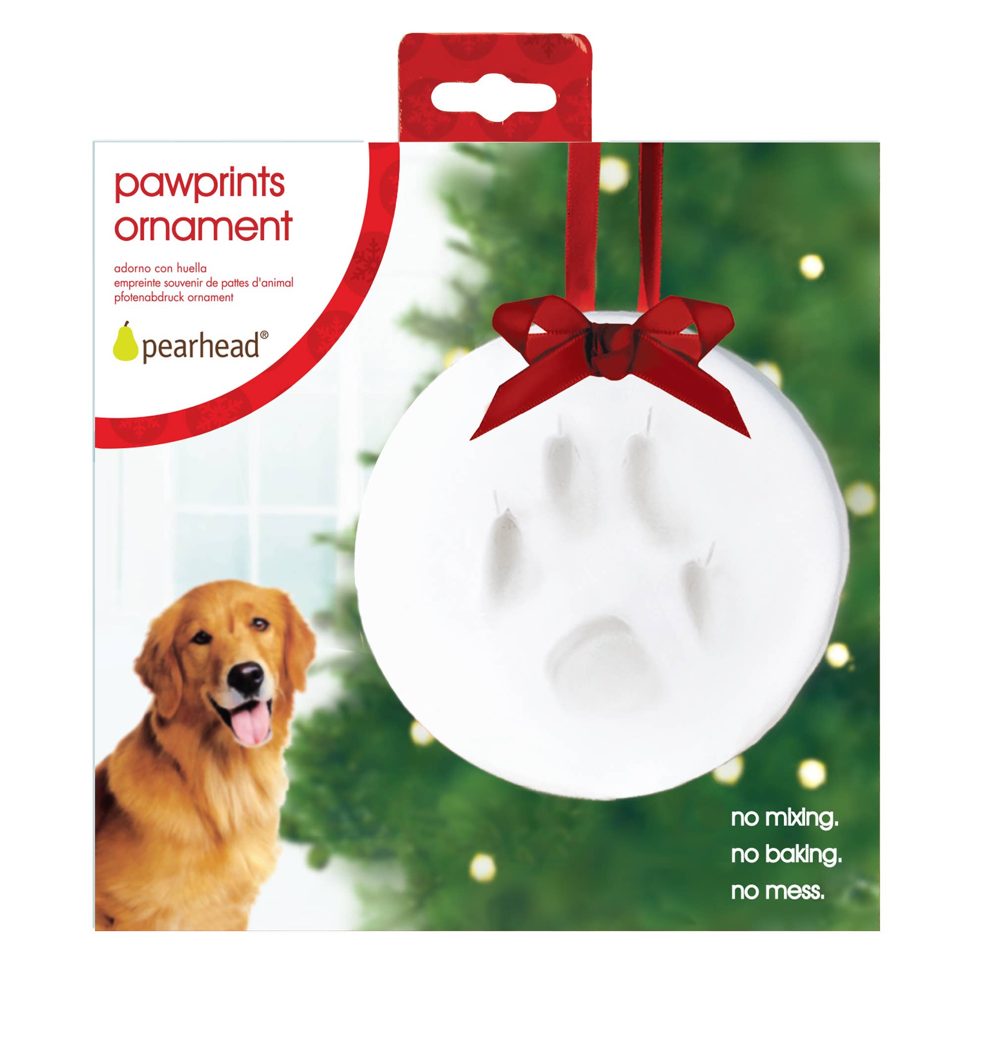 Pearhead - Pet Pawprint Christmas Keepsake Ornament