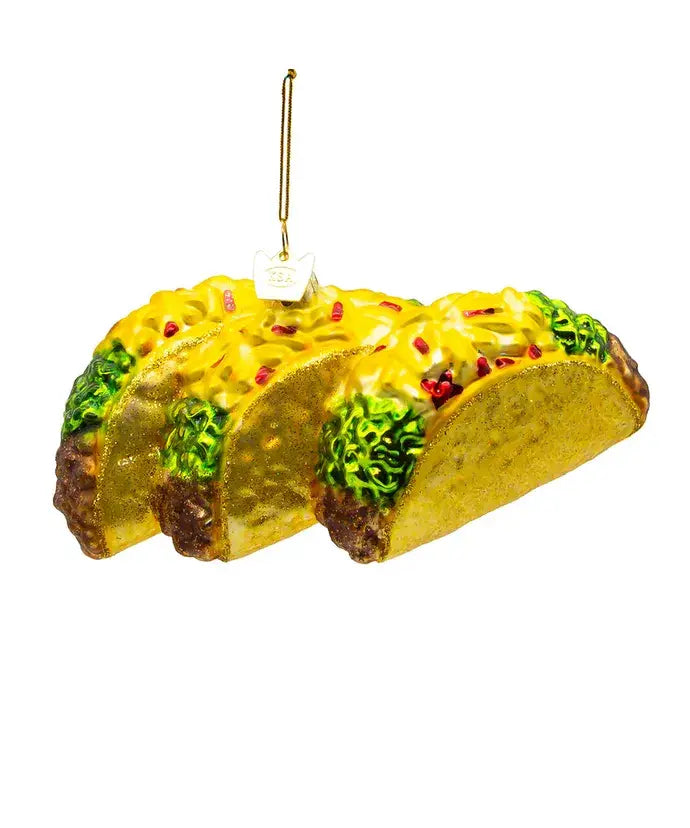 Kurt S. Adler, Inc. - 5.25"NOBLE GEMS GLASS TACOS ORNAMENT