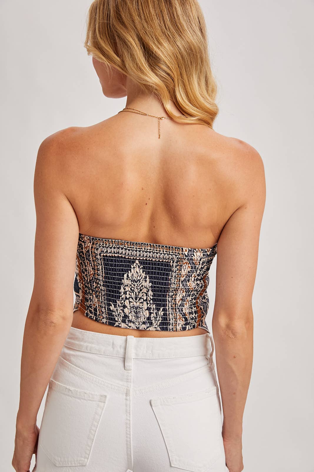 Bluivy - BAROQUE PRINTED BANDANA TUBE TOP