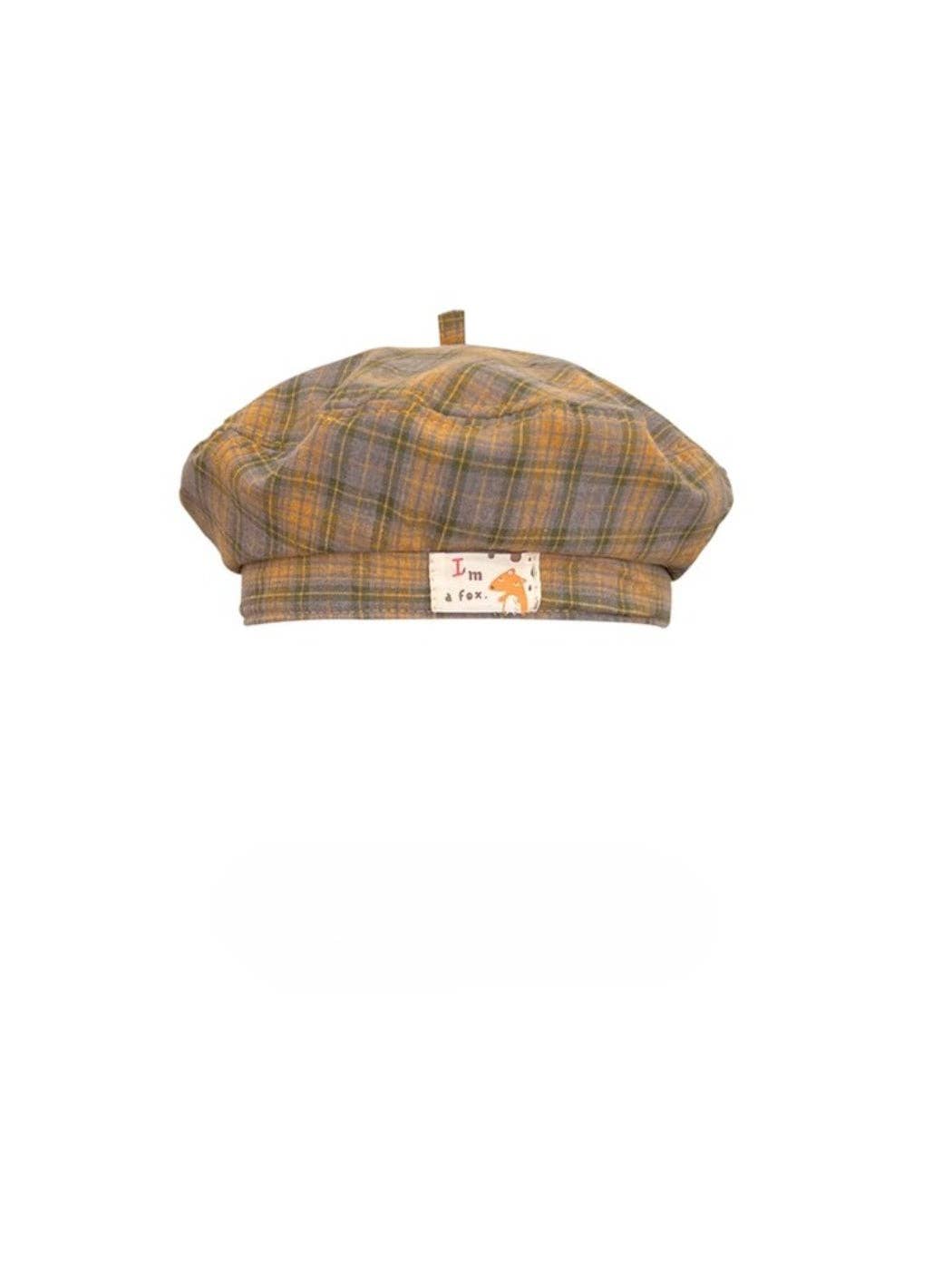 Funkyrel® Atzbranding Limited - Haila - Plaid Patch Casual Beret Hat