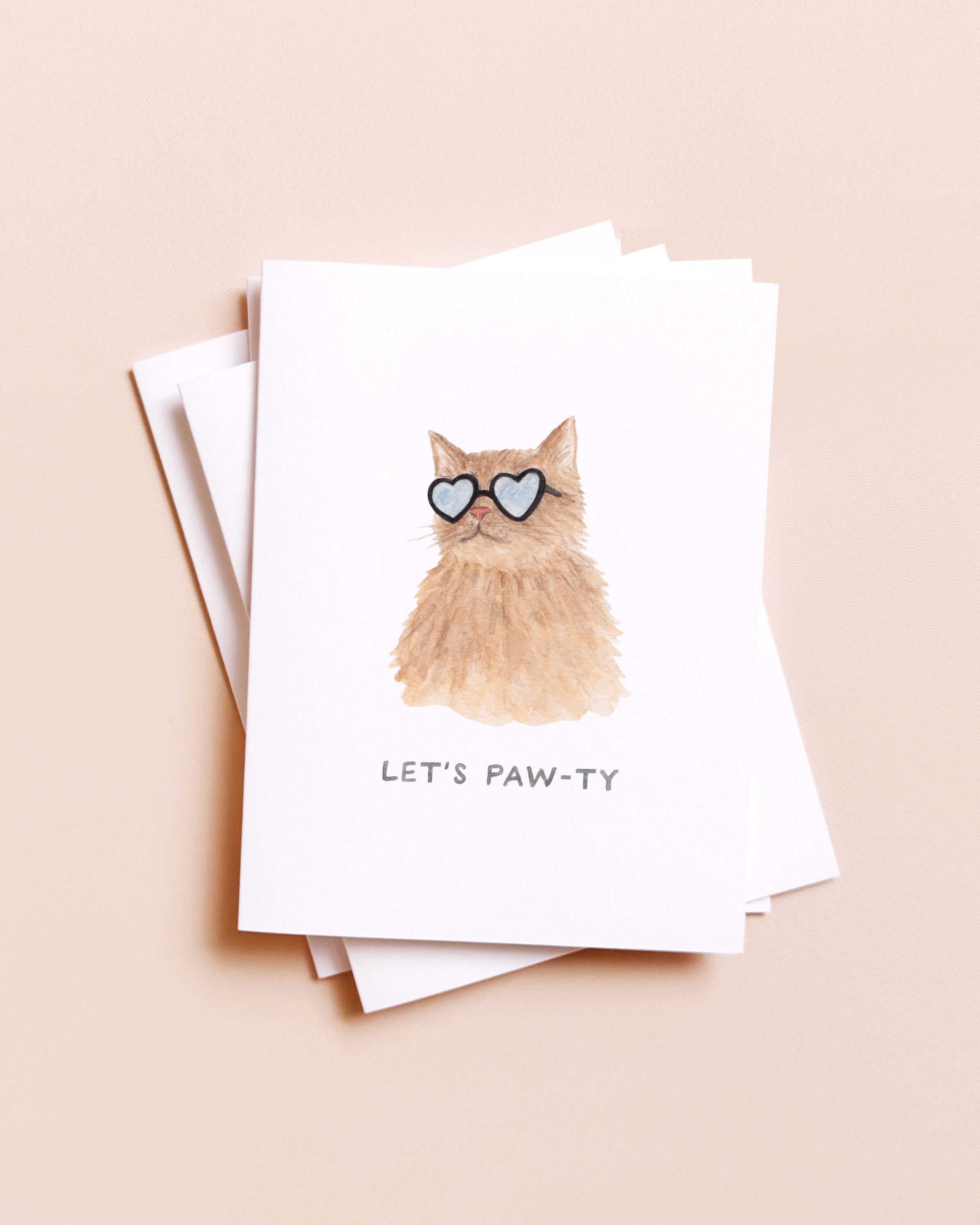 Amy Zhang - Let's Paw-ty — Cat Lovers Funny Animal Birthday Card
