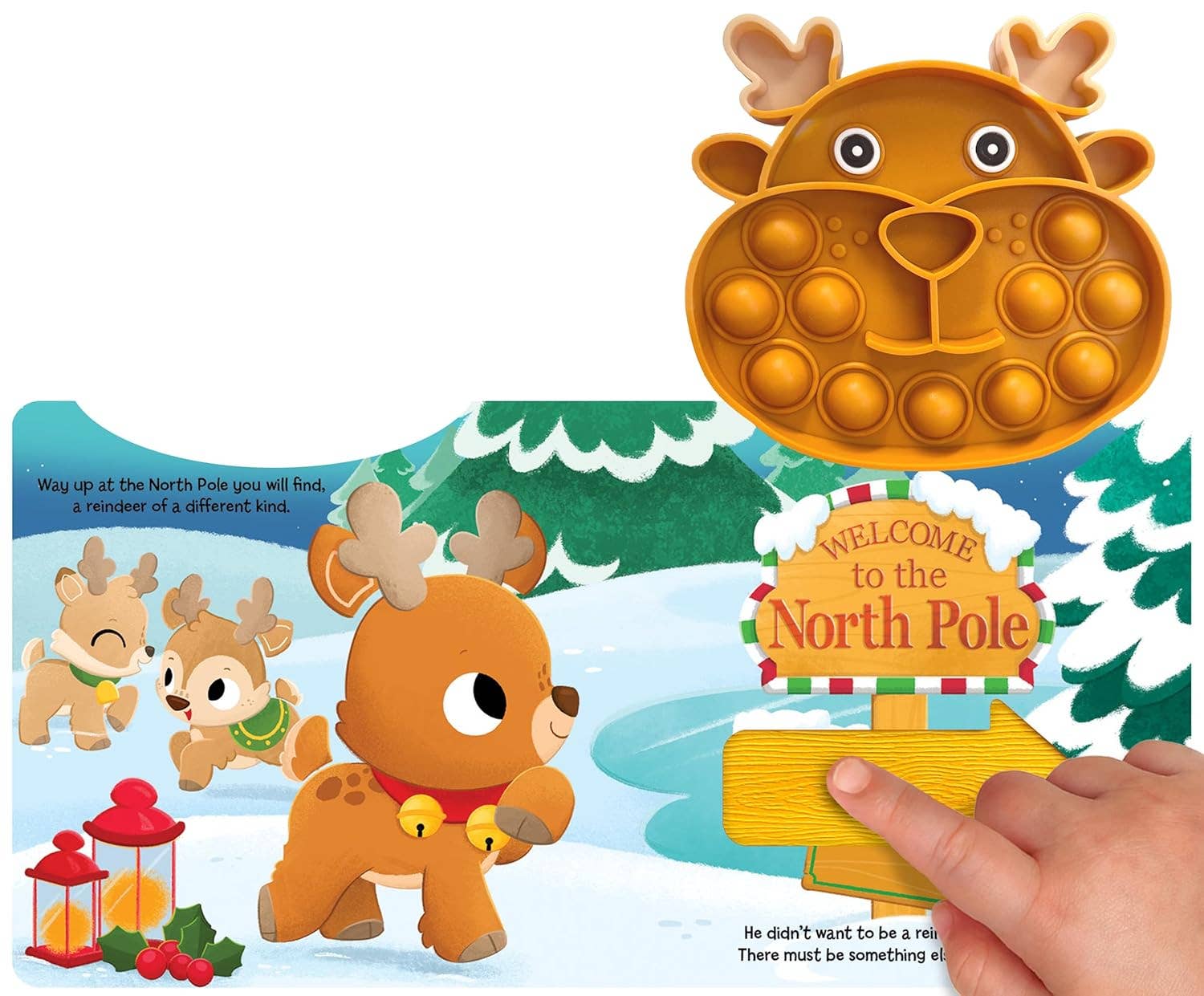 Little Hippo Books - Little Reindeer - Your Sensory Fidget Friend