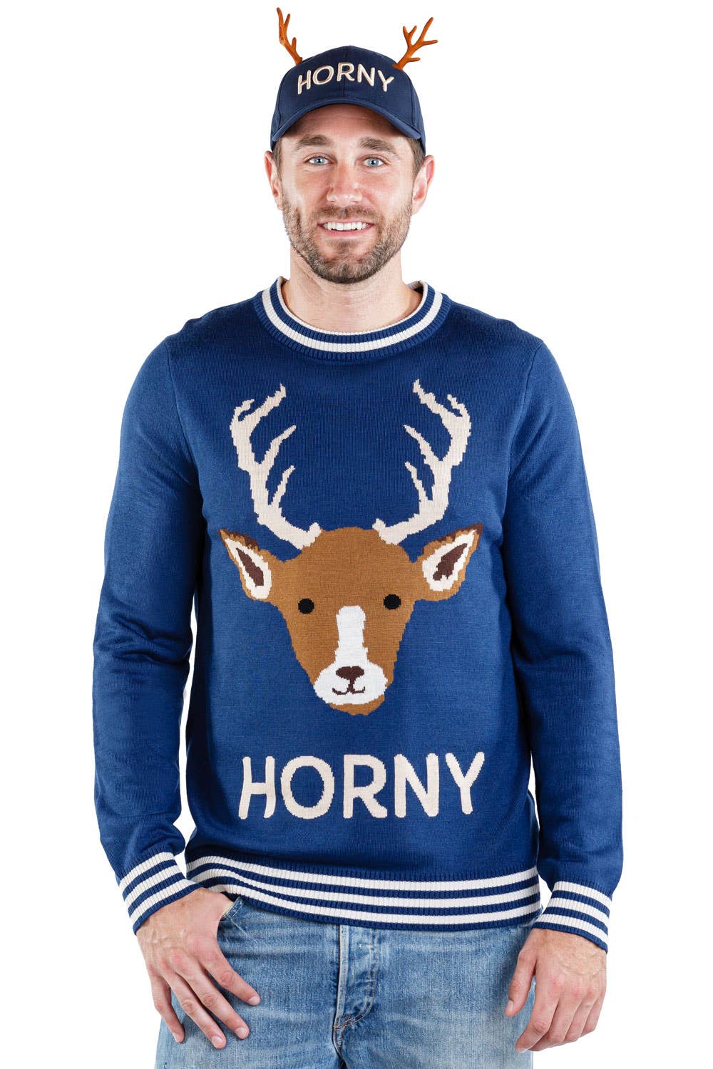 Men's Horny as Buck Christmas Sweater: