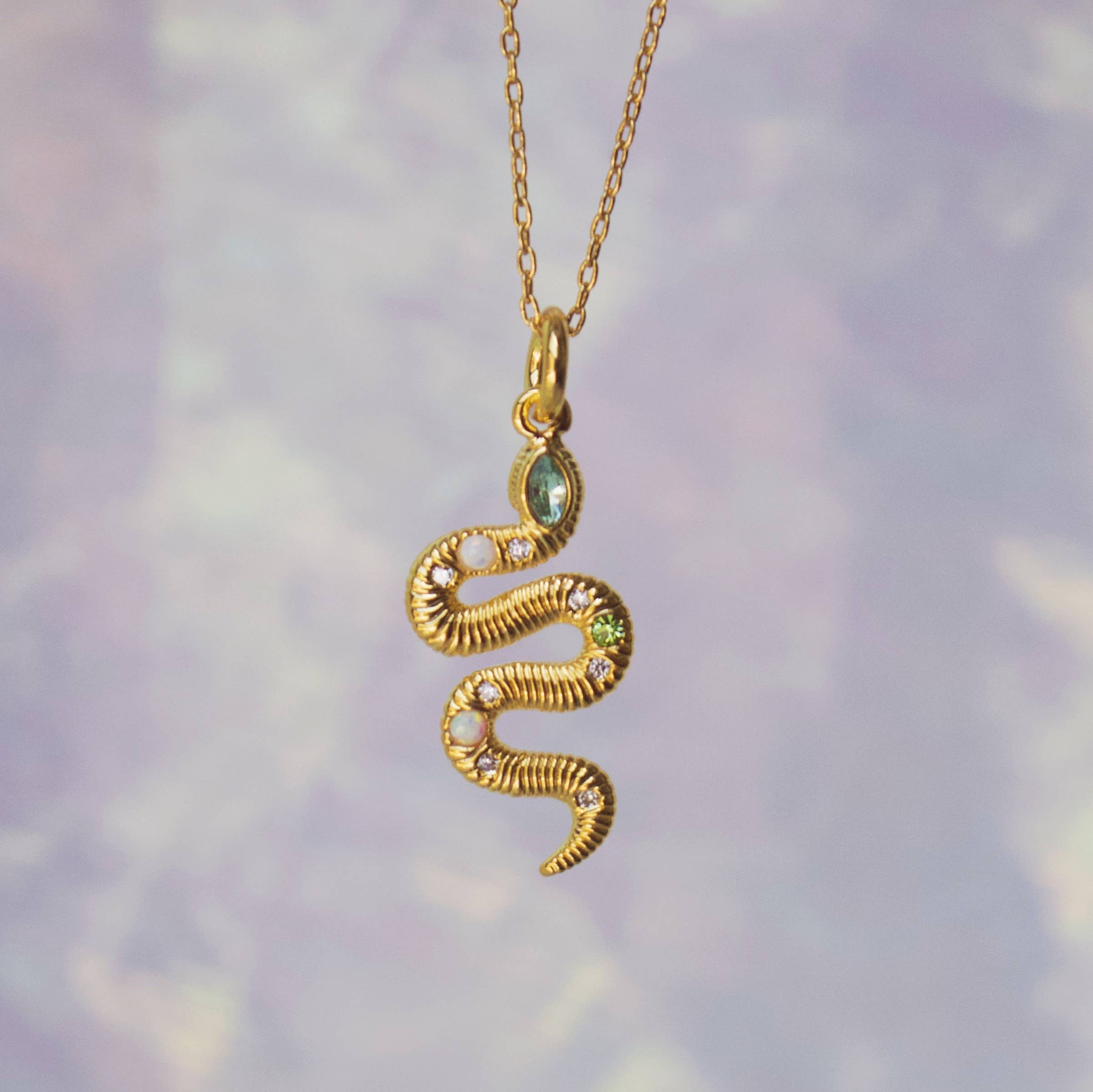 Wildflower + Co. - Snake Charm Necklace