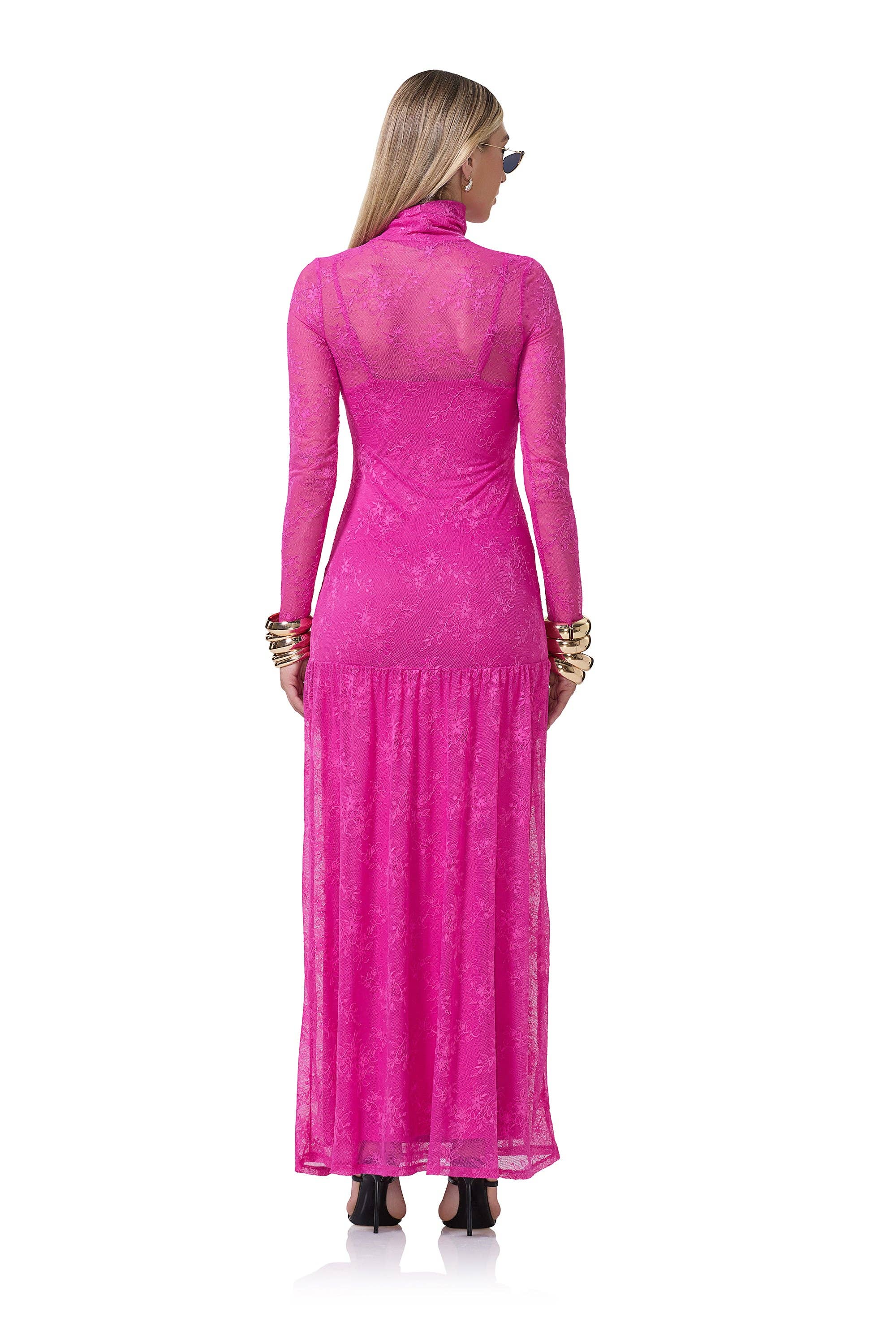 AFRM - Amala Lace Dress - Cosmo Pink