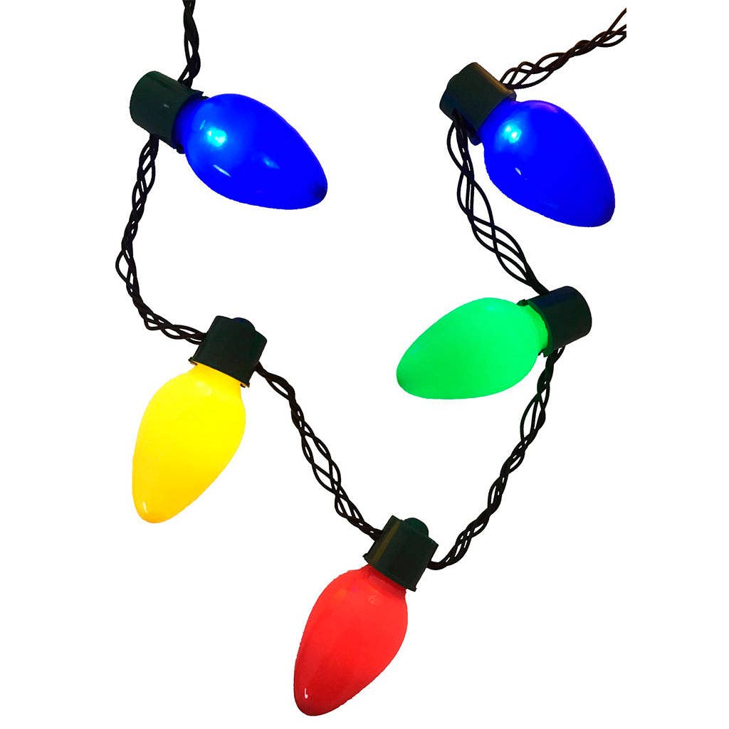 KINREX - Christmas Light Necklace - Light Up Christmas Necklace 35"