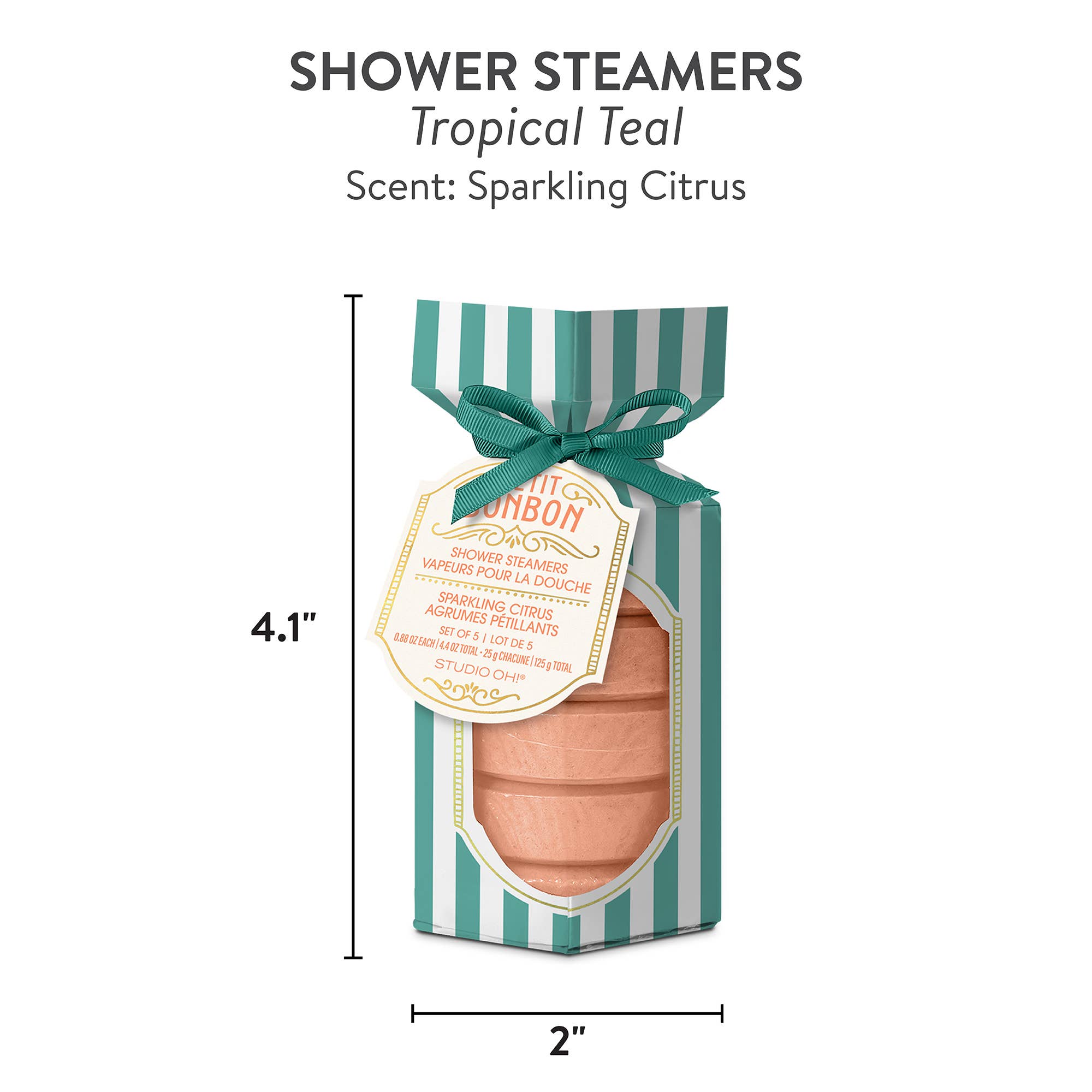 Studio Oh! - Petit Bonbon Tropical Teal Shower Steamers