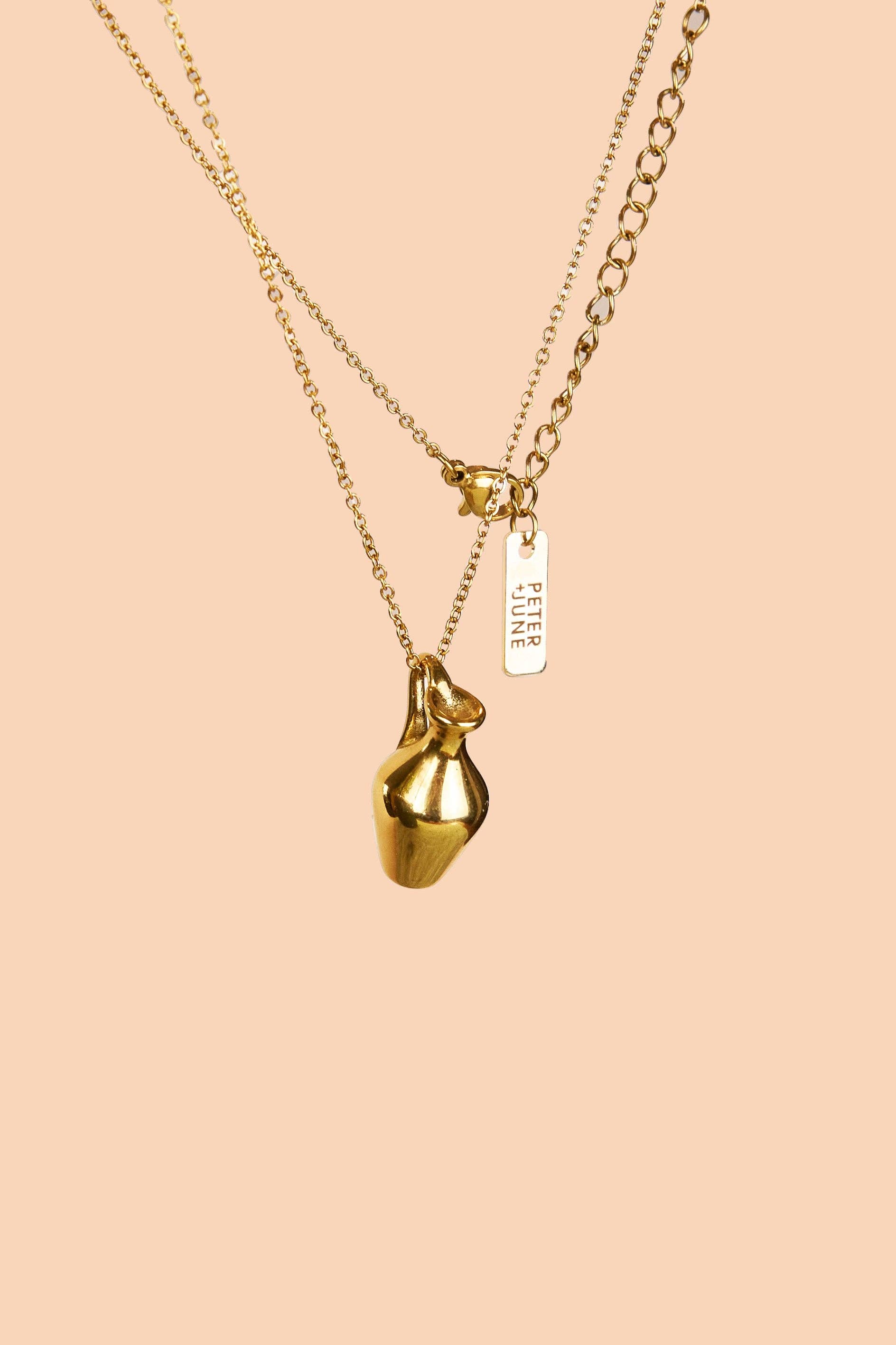 Peter and June - Pitcher This Necklace - 18K Gold Plated