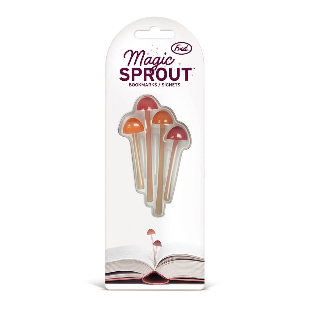 Fred & Friends - Magic Sprout - Mushroom Bookmarks - Set of 4