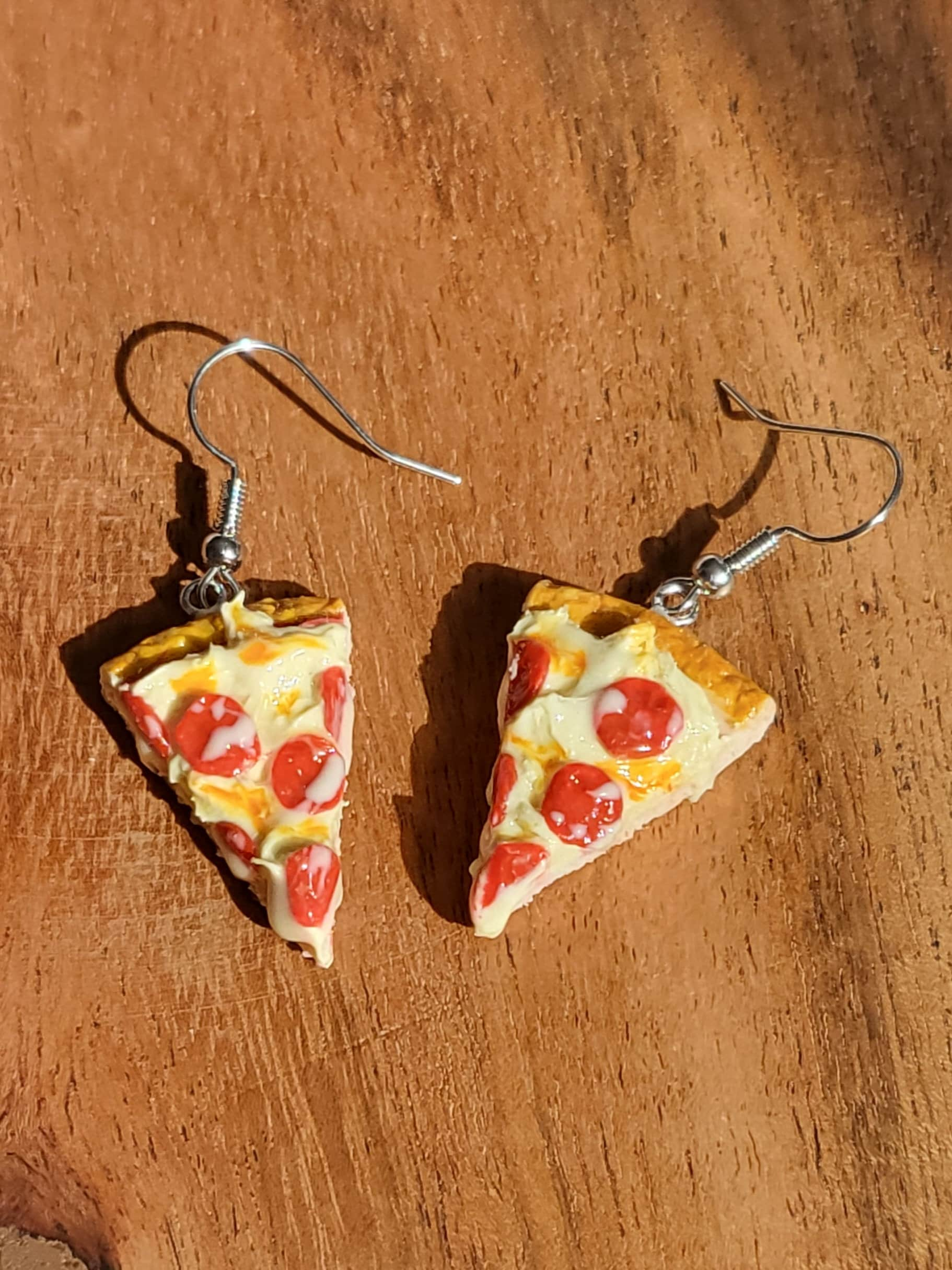 Pepperoni Pizza Earrings, Pizza Earrings, Cheese Pizzas