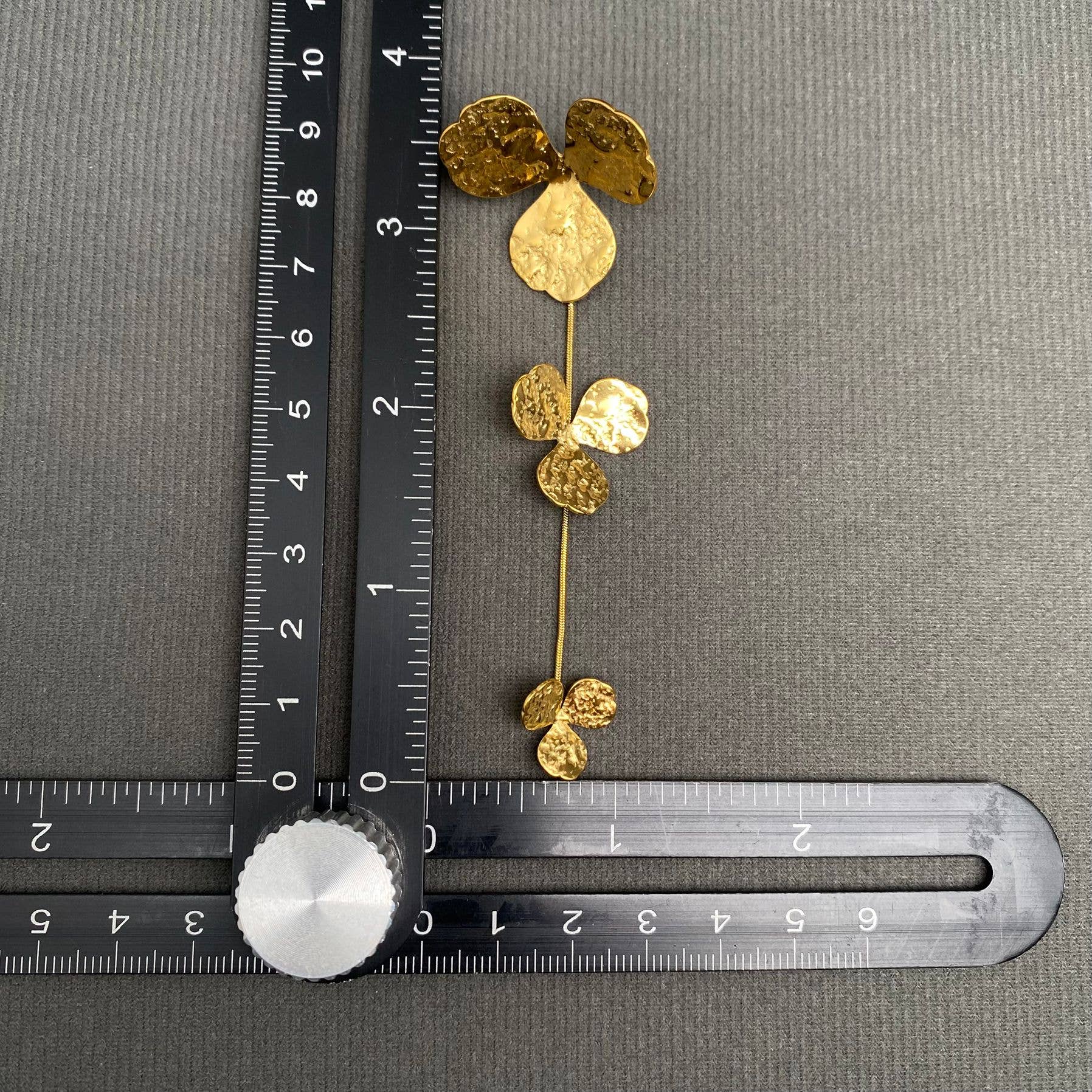 Mio Queena - Flower Petal 18K Gold Plated S.Steel Post Earrings - FGS