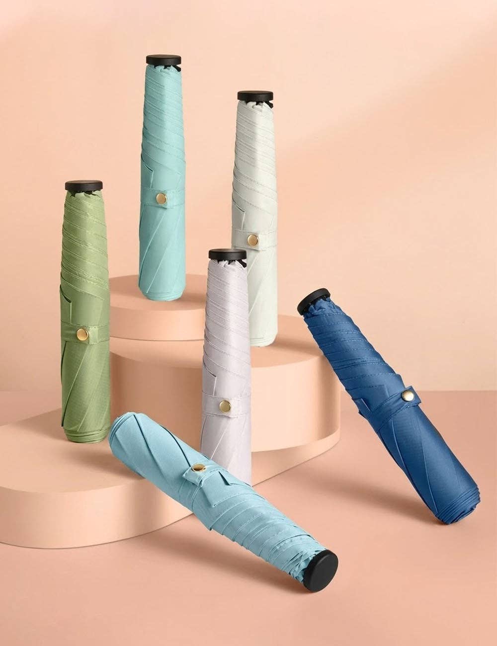 Dipped Shop - Minimalist Solid Color Portable Comapct Folding Umbrella