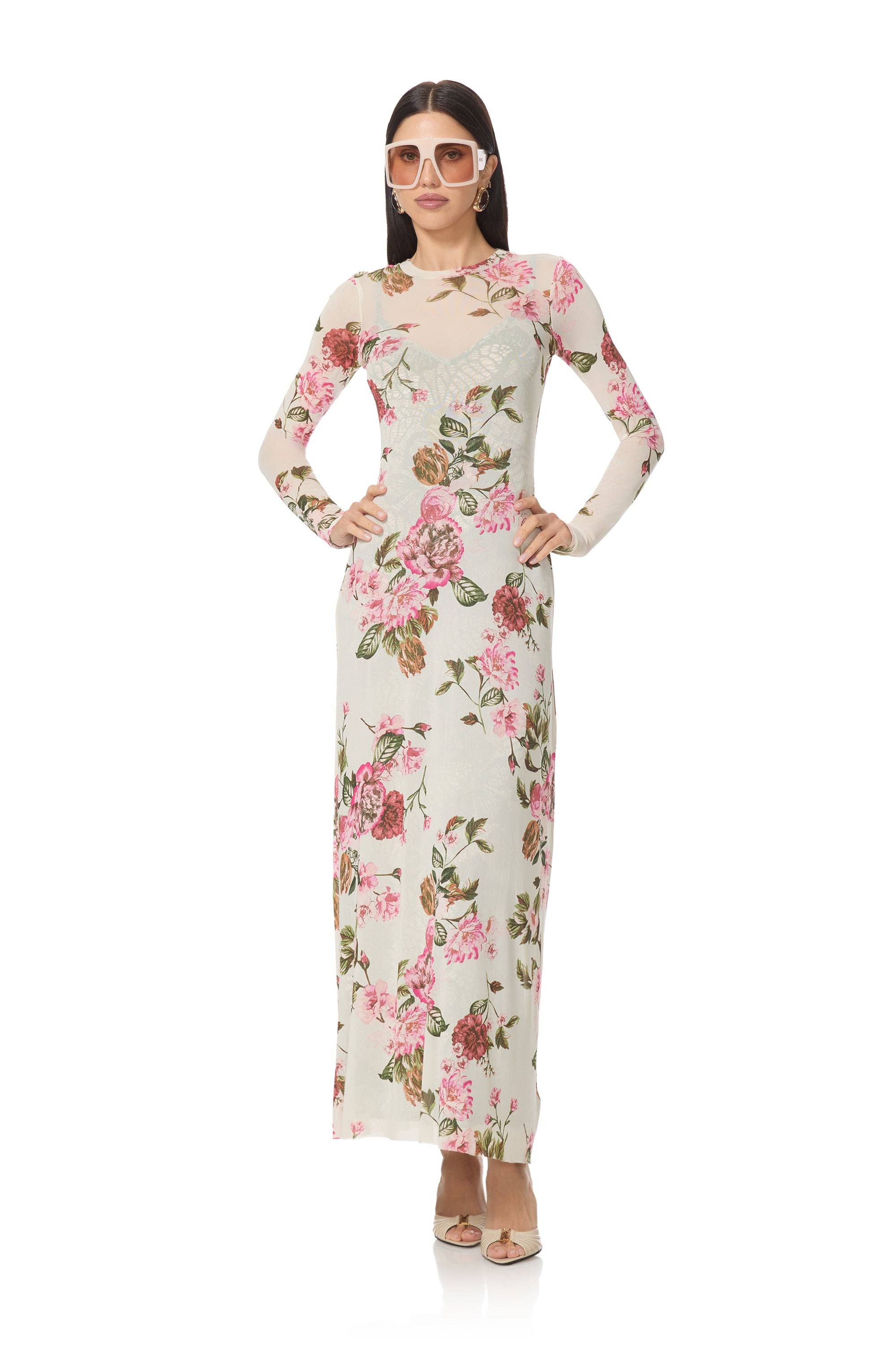 AFRM - Paola Dress - Layered Roses