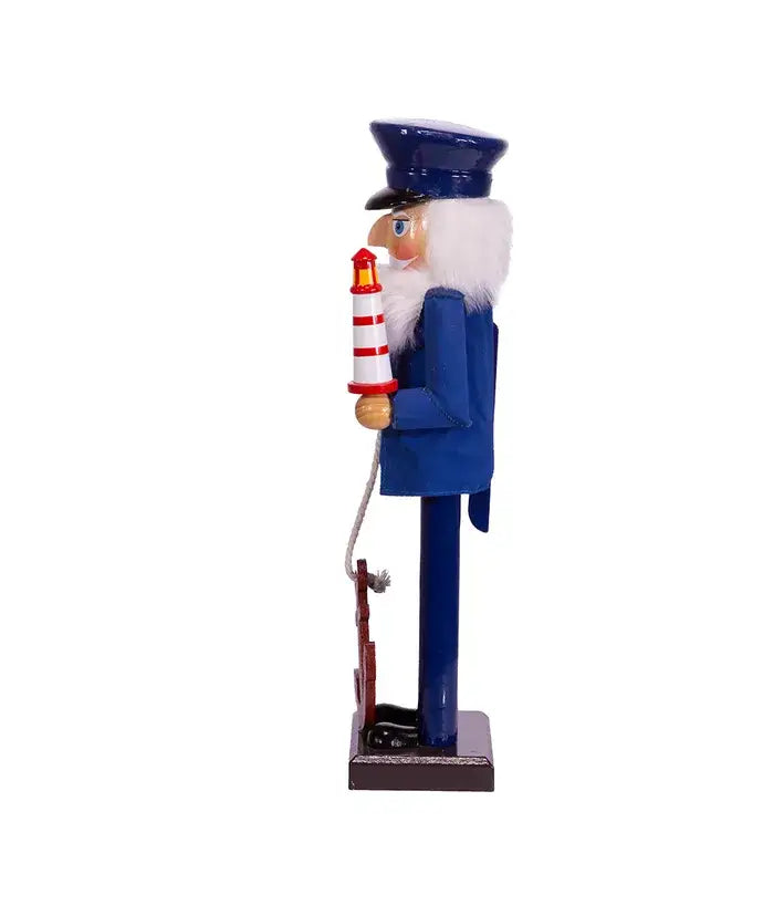 Kurt S. Adler, Inc. - 15"SAILOR NUTCRACKER W/ANCHOR+LIGHTHSE