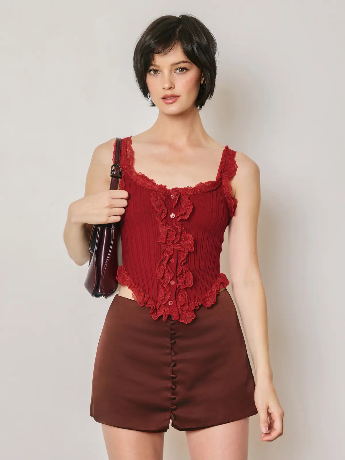 Snowwhite Lace Sleeveless Tank