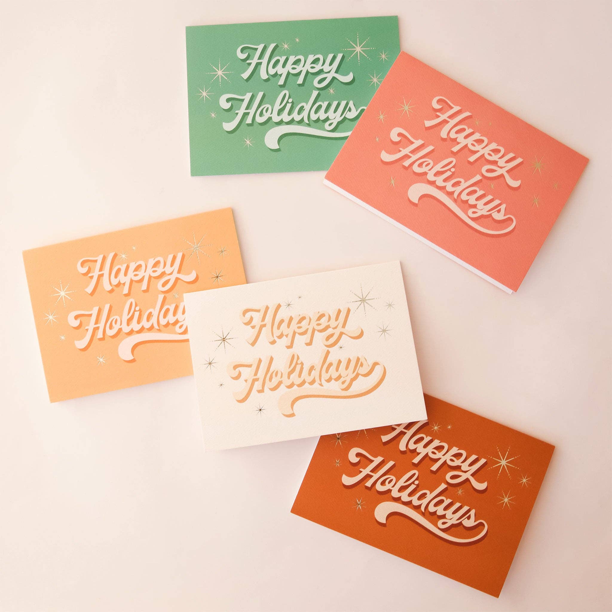 Sunshine Studios - Happy Holidays Card - Pack of 5