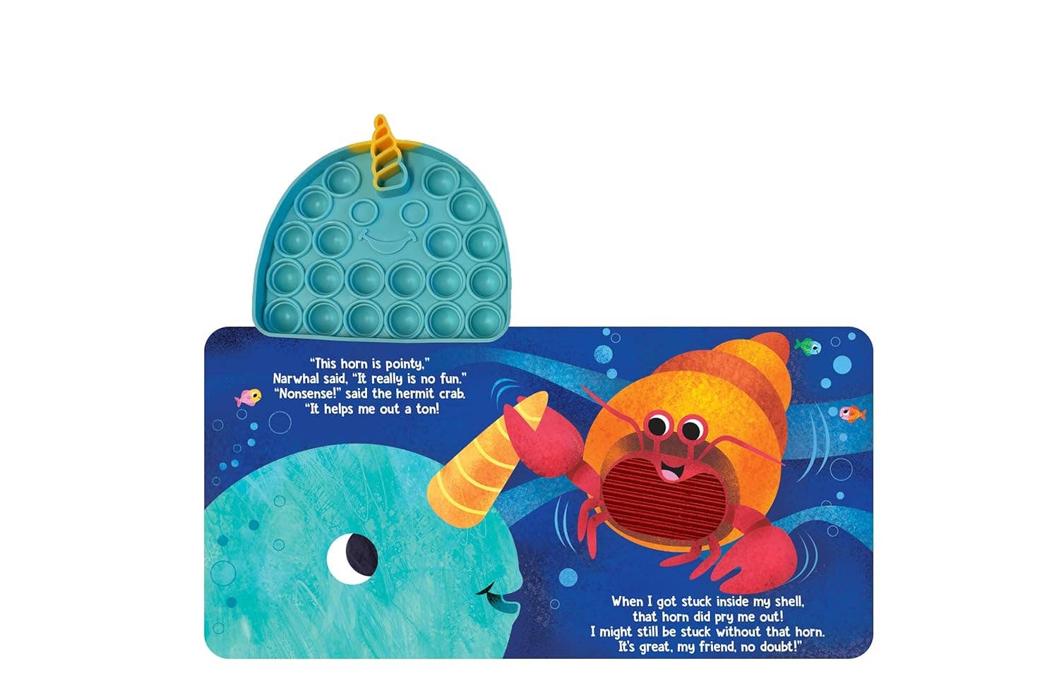 Little Hippo Books - Little Narwhal - Your Sensory Fidget Friend