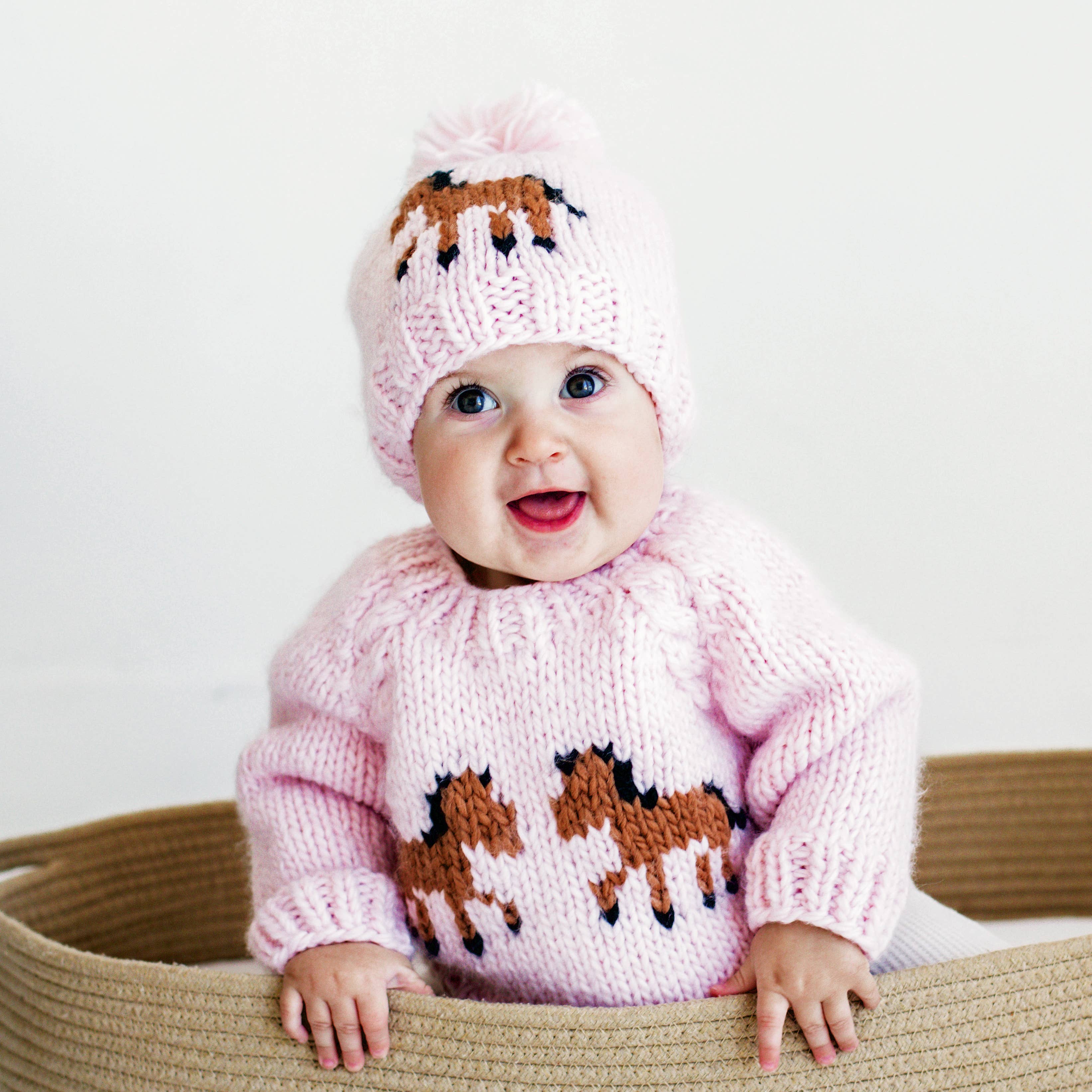 Huggalugs - Pony Sweater Blush for Baby & Toddler