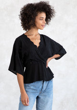 Eyelet Wing Top