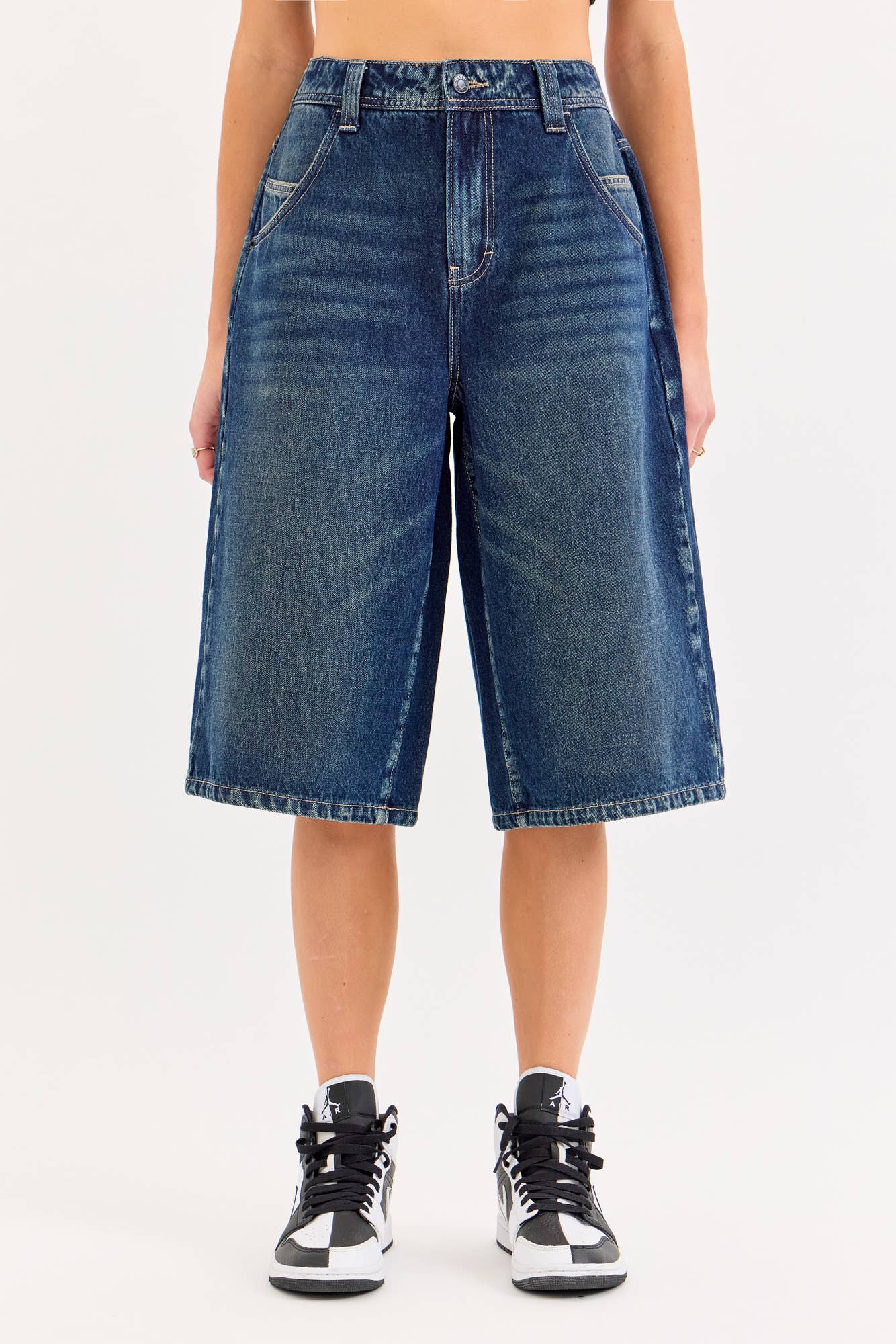 Cello Jeans - Mid Waisted Baggy Culotte with Longer Inseam