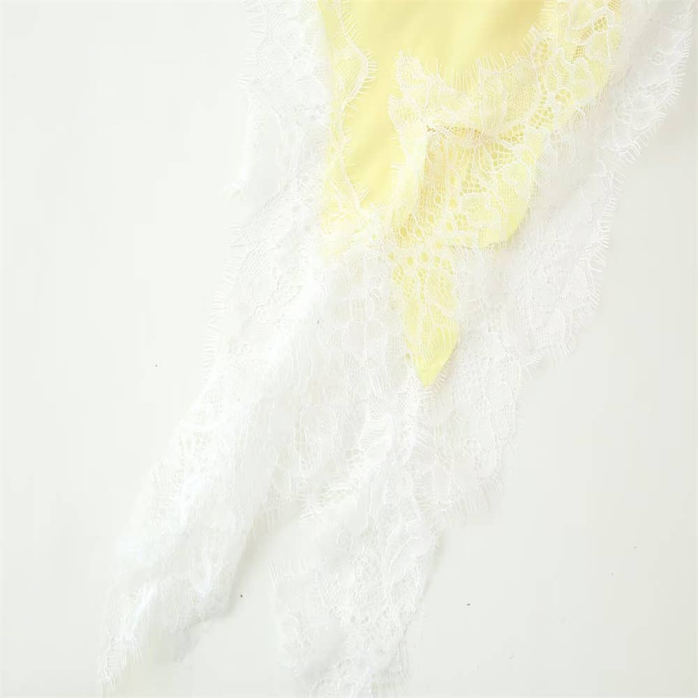 WHITE Lace Asymmetrical Mini Dress Women Multiple Colors