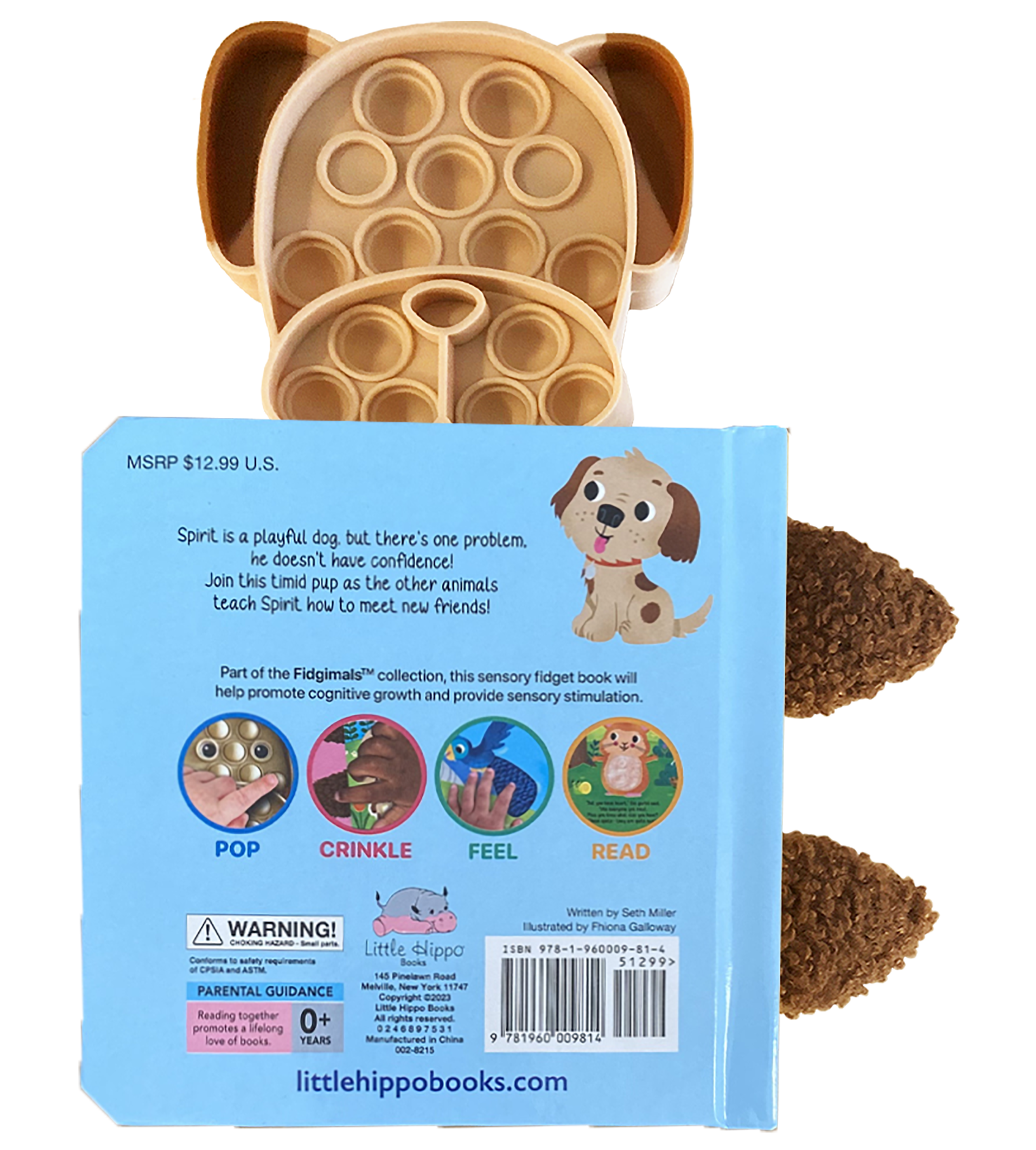 Little Hippo Books - Little Puppy - Your Sensory Fidget Friend