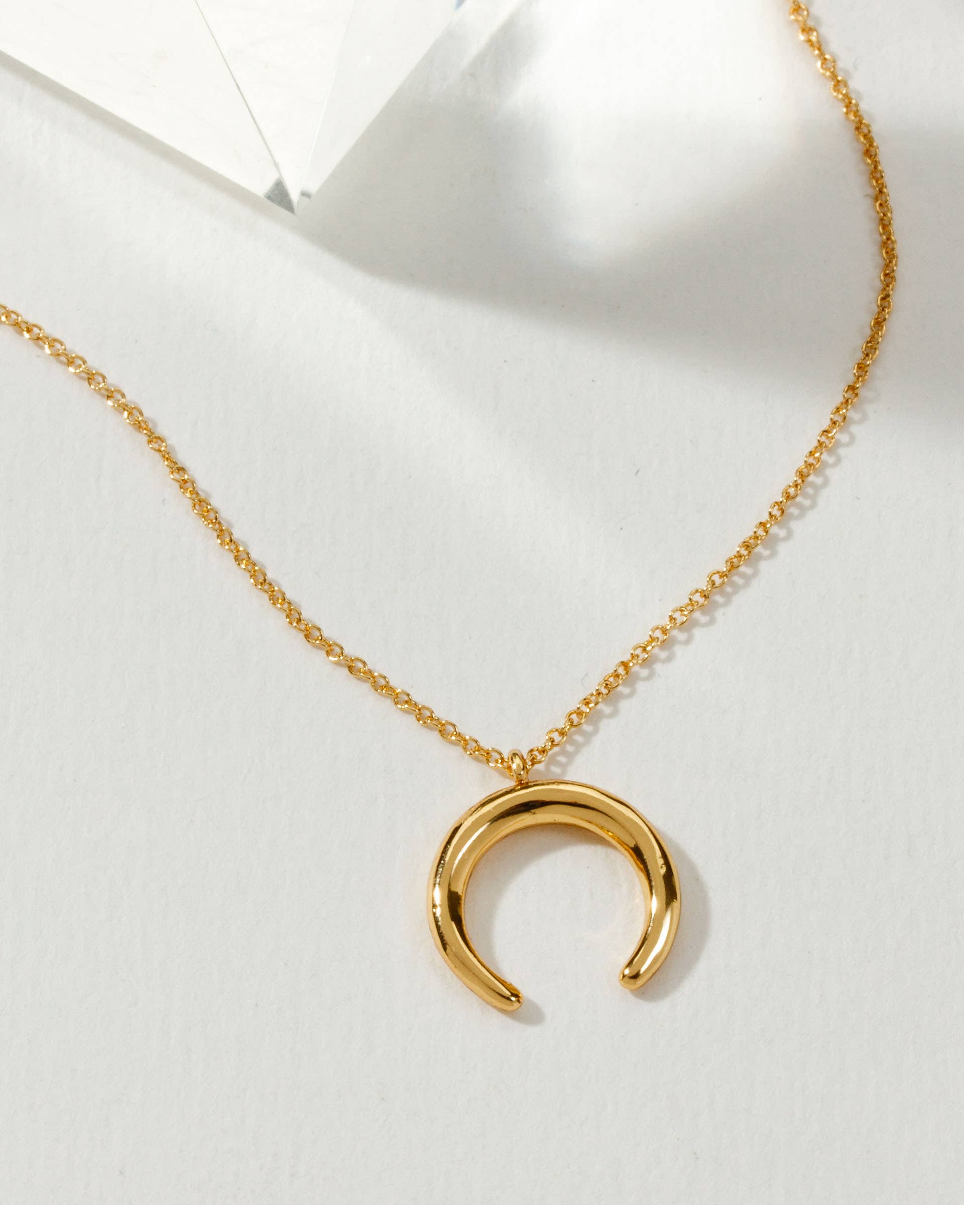 Luna Norte - Crescent Horn Charm Necklace