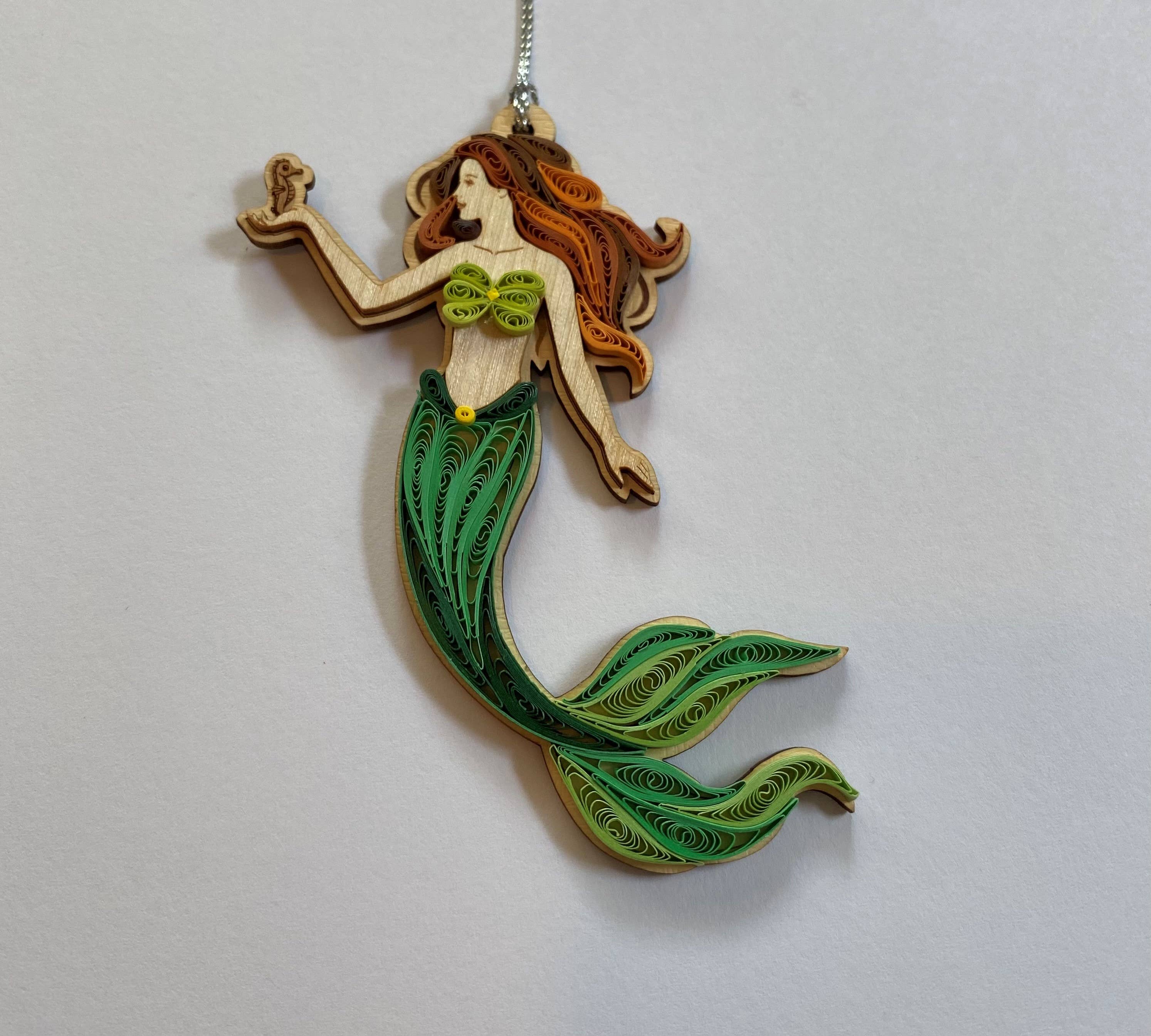 Poppin Cards and Gifts - Quilling Mermaid Ornament
