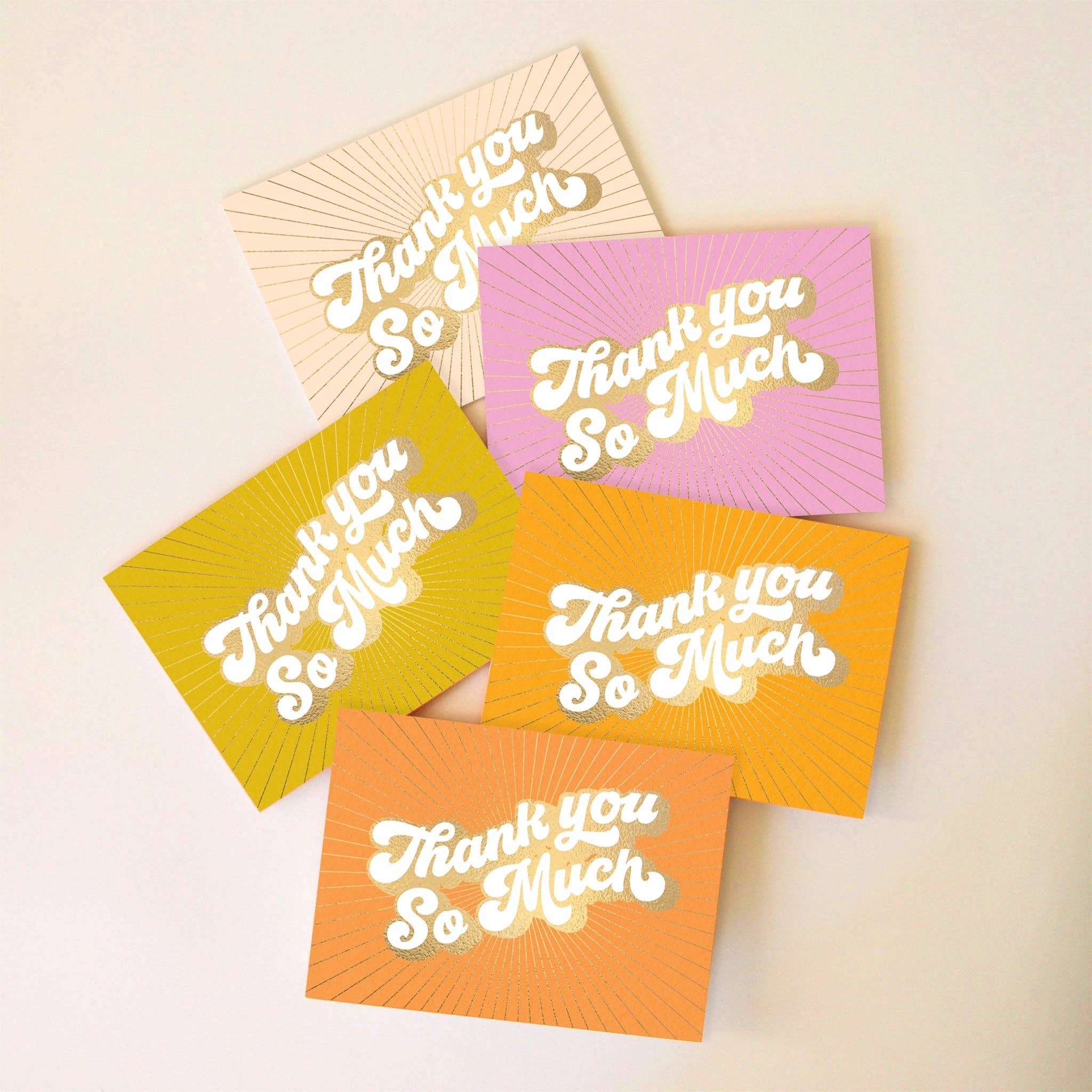 Sunshine Studios - Thank You So Much Card - Pack of 5