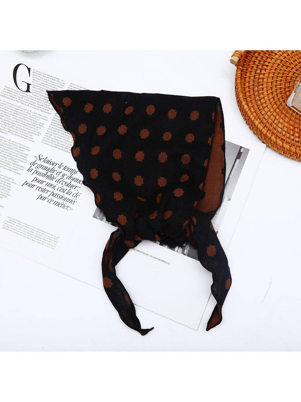 Funkyrel® Atzbranding Limited - Scarvii - Geometric Print Two Tone Triangle Bandana