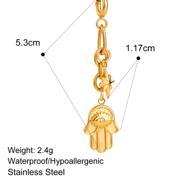 HoopLa - Bikini Charms- Clip On - Stainless Steel - 