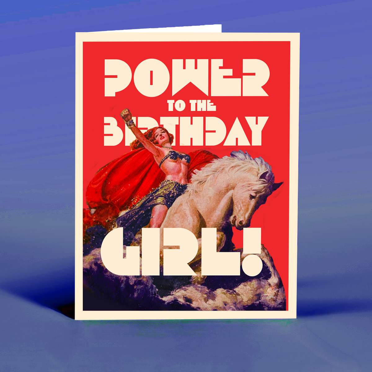 offensivedelightful - POWER GIRL birthday card