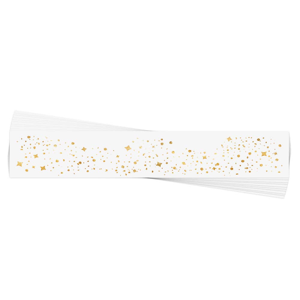 Flash Tattoos - GALACTIC GOLD FACE FRECKLES metallic temporary tattoos