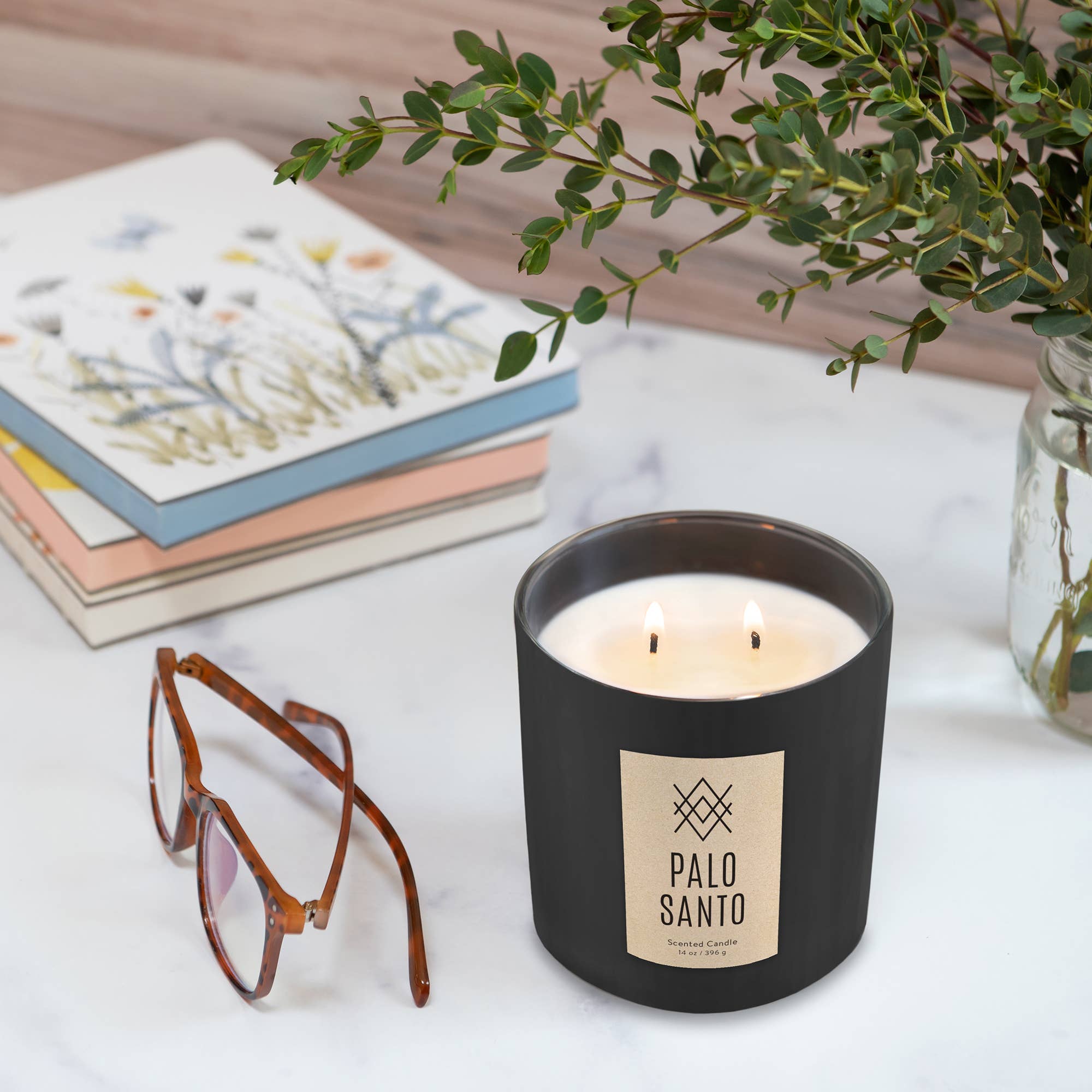 Studio Oh! - 14 oz. Palo Santo Double Wick Candle