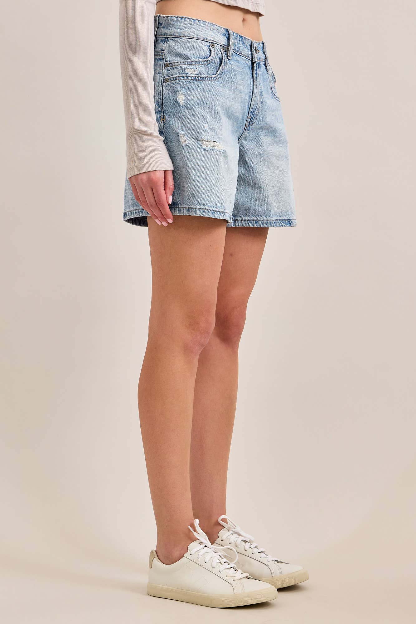 Hidden Jeans - 5” INSEAM MID-RISE SAMMIE BARREL SHORTS