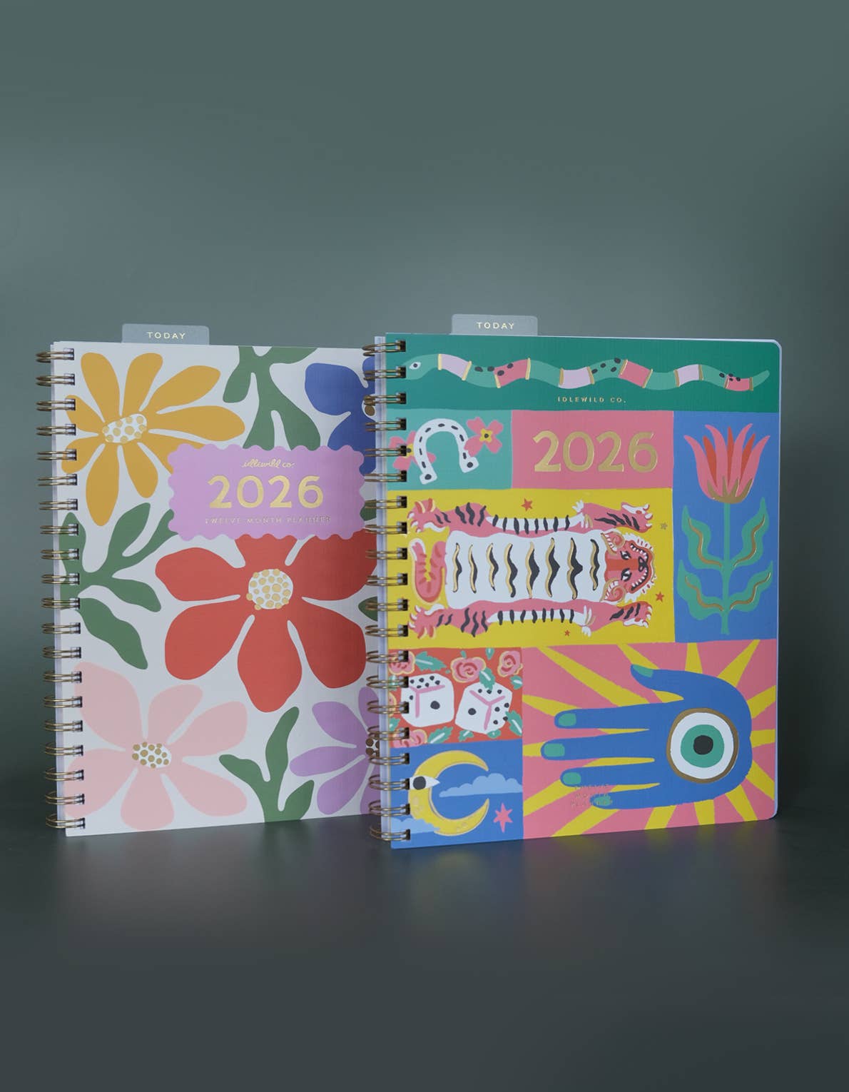 Idlewild Co. - 2026 Fullsize Softcover Planner, Primary Blooms