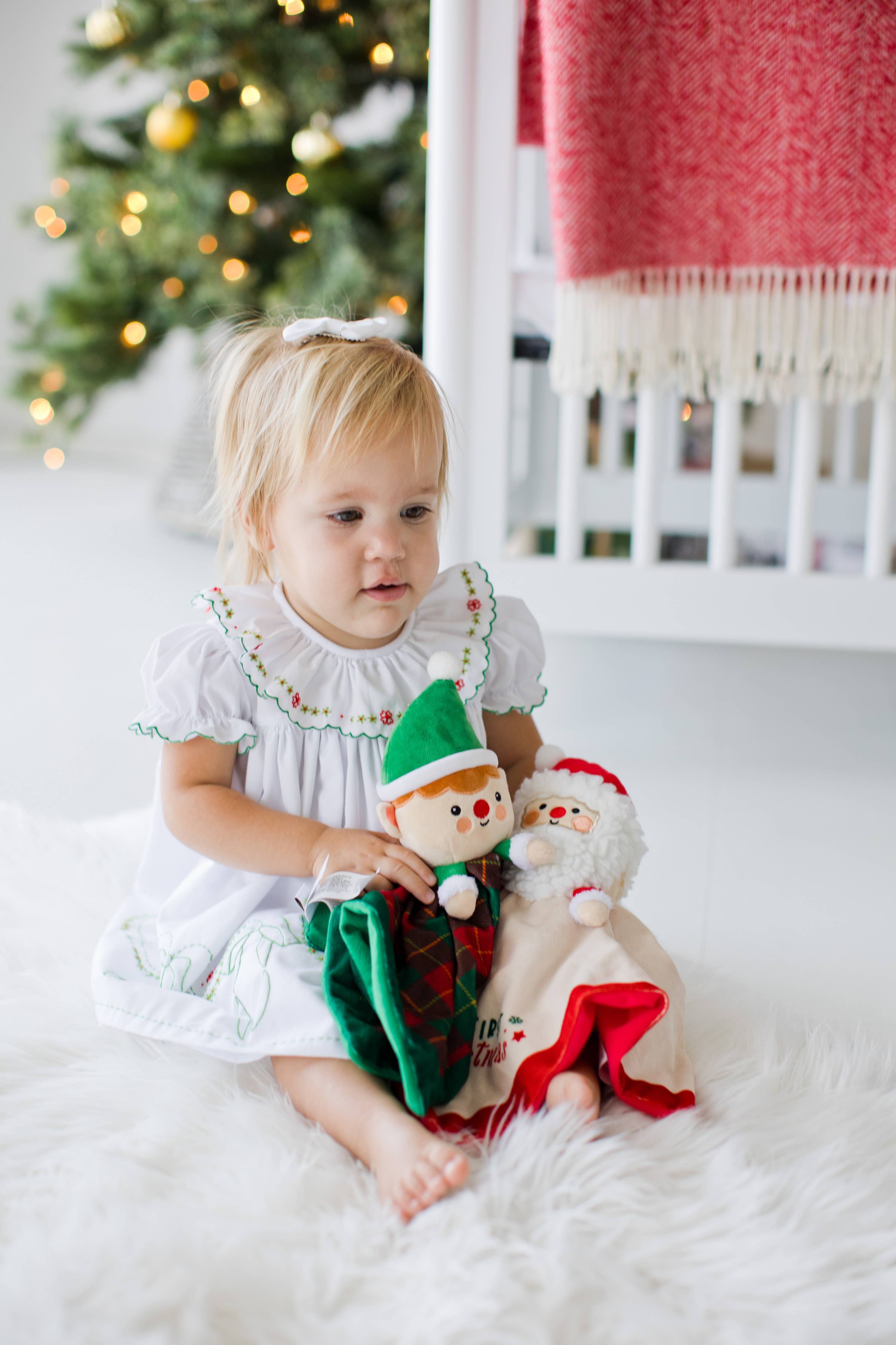 Pearhead - Baby's First Christmas Santa Snuggle Holiday Blanket