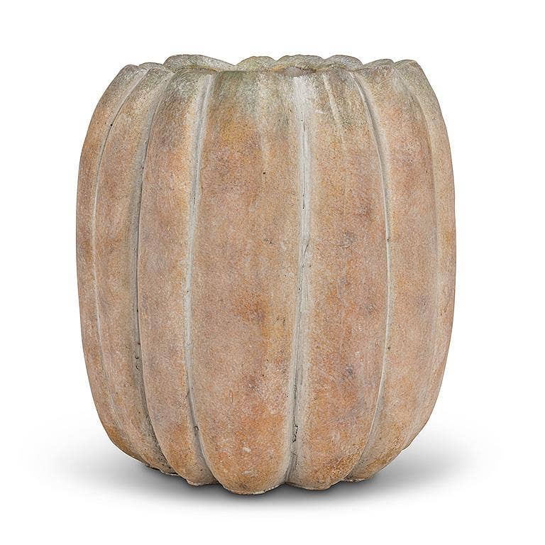 Abbott - Cement Pumpkin Planter