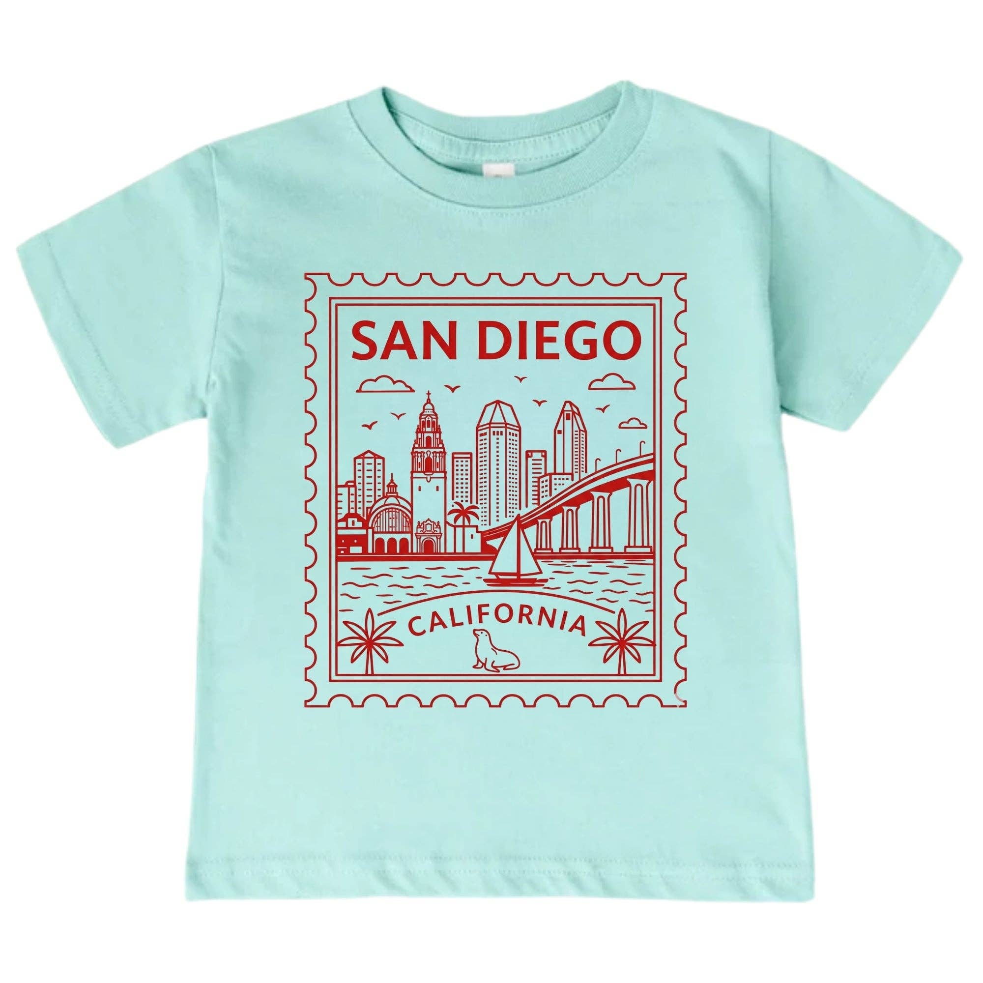 EnjoyMyDesign - San Diego California Kids T-Shirt – Local City Gift for Boys and Girls