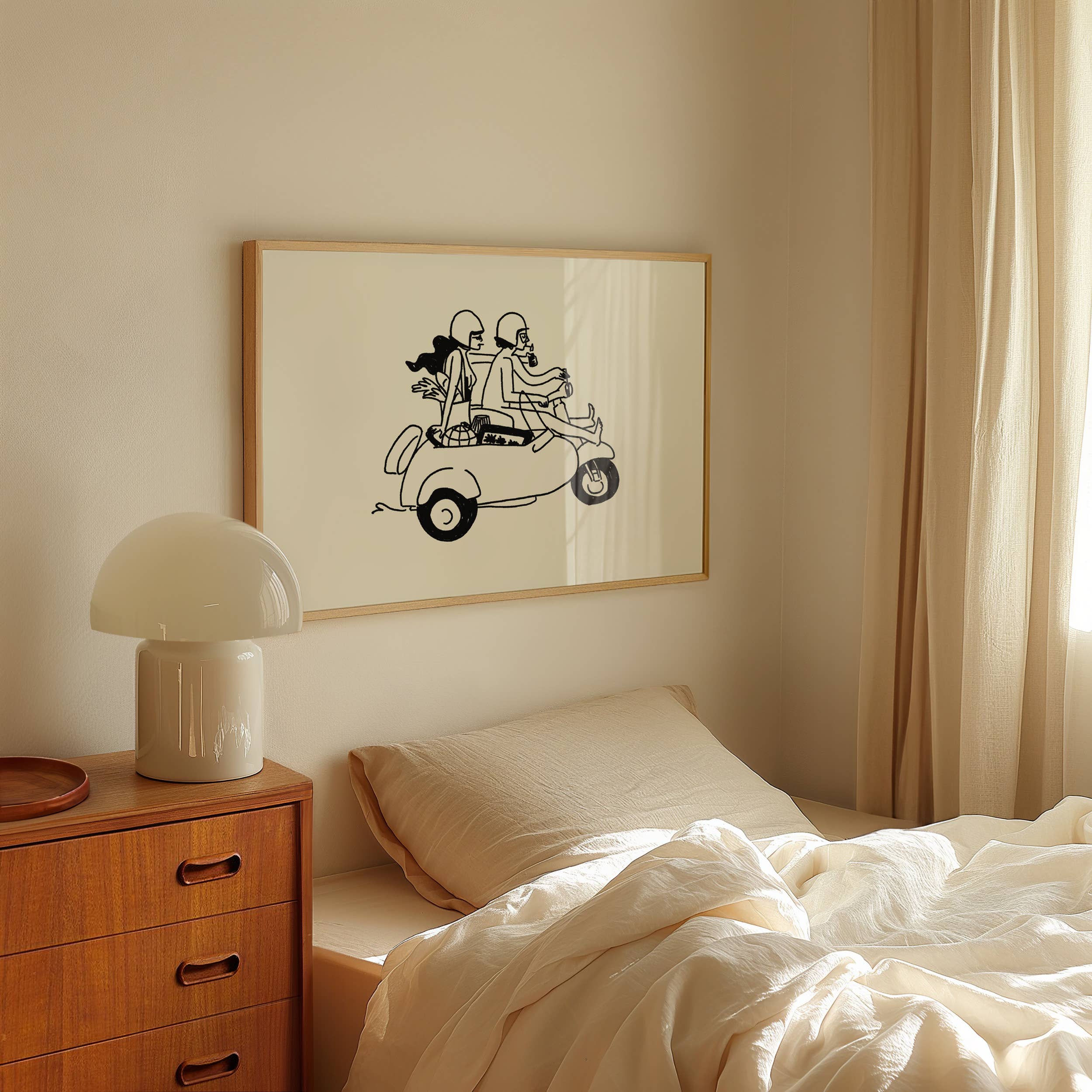 Tumbleweed Design Studio - Farmer's Market Run, Minimal Summer Art Print