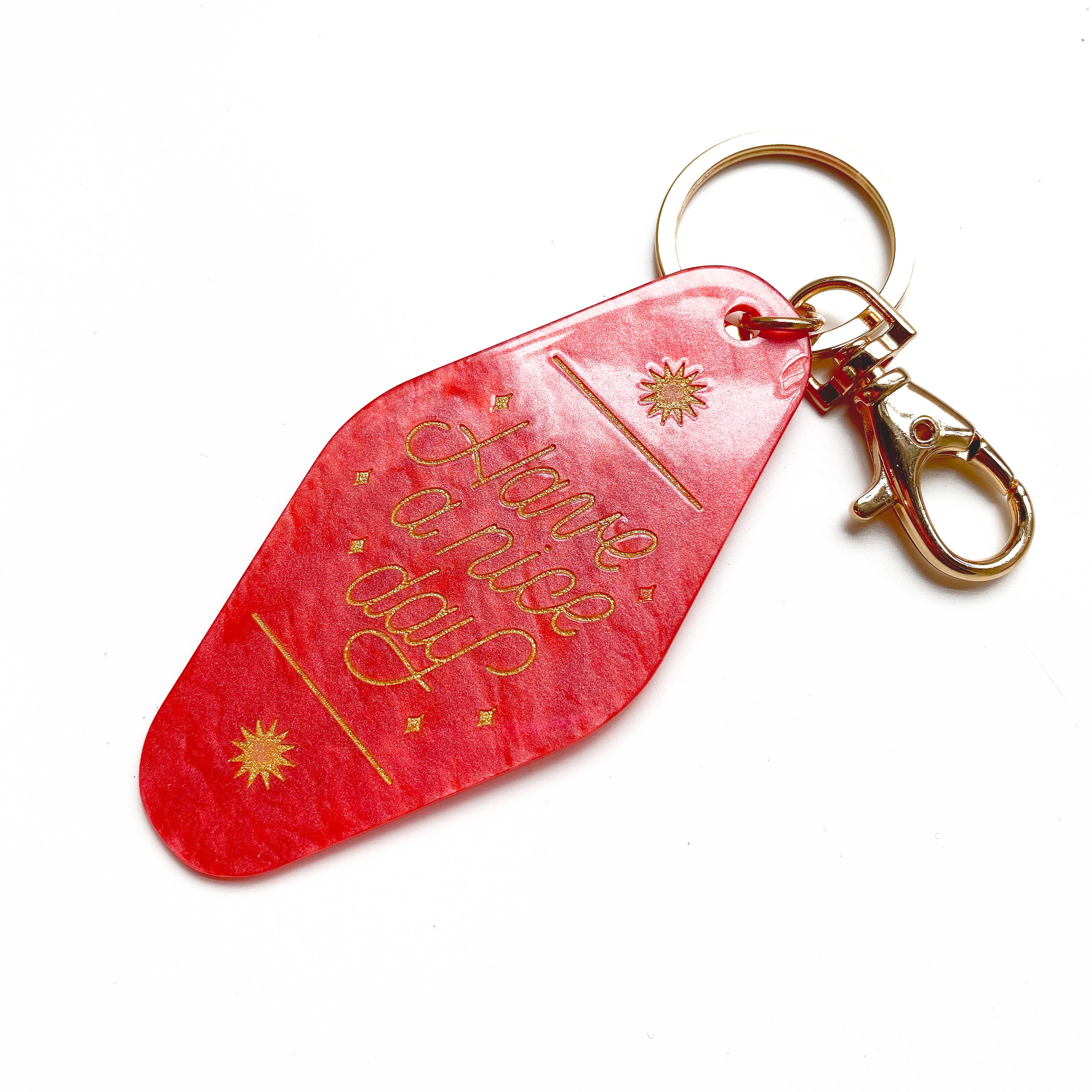 Have A Nice Day - Aries Horoscope Motel Keychain