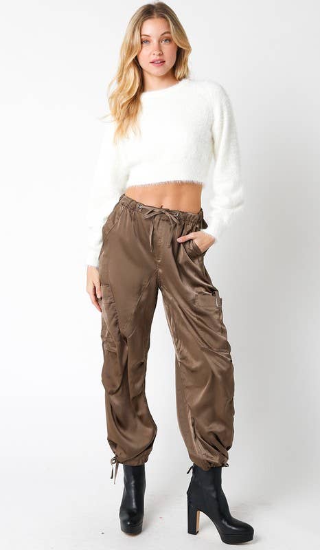 Olivaceous - Harlow Crop Sweater