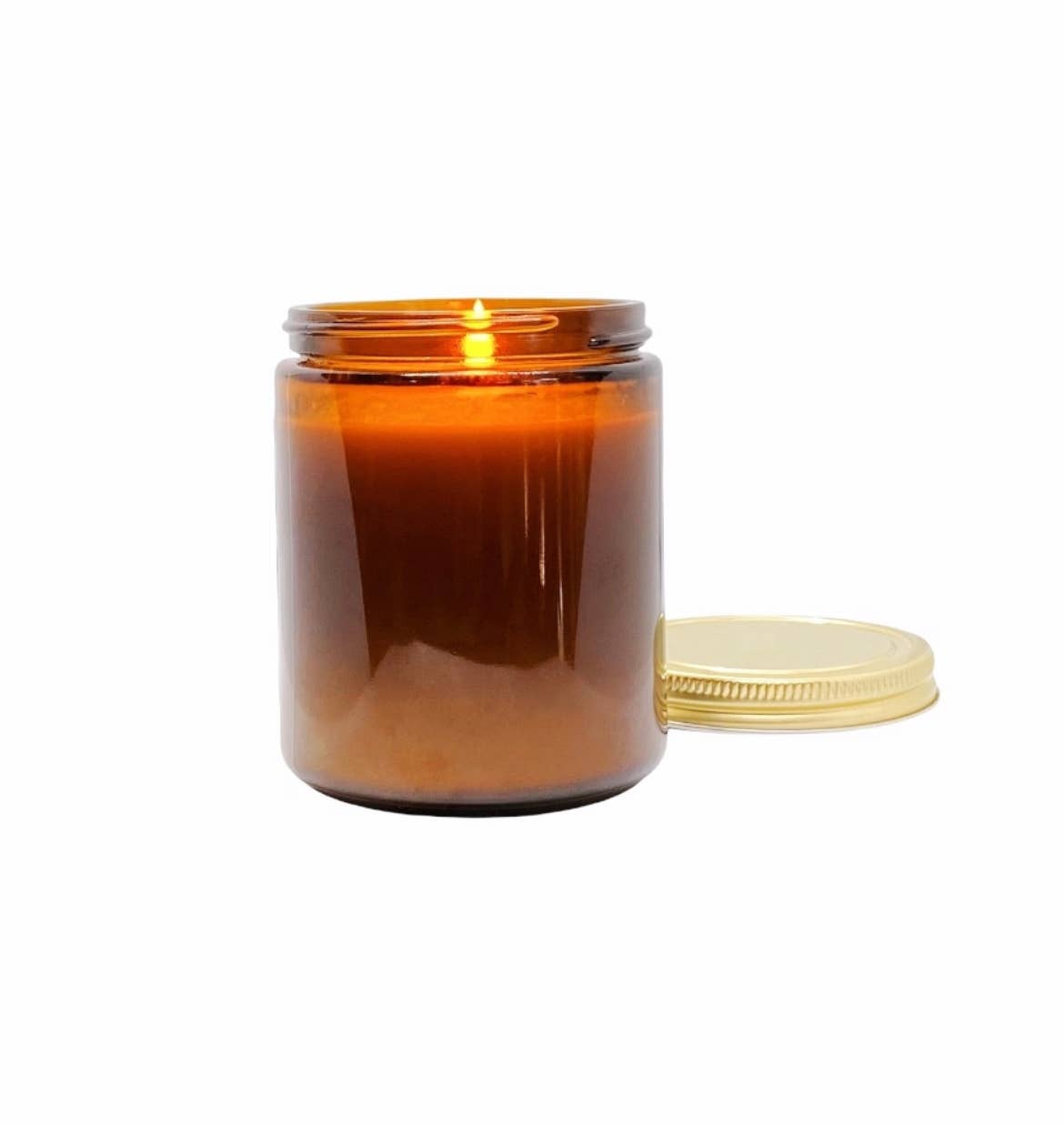 Poppy Rose Candle Co. - Palo Santo - 8 oz amber jar coconut wax  