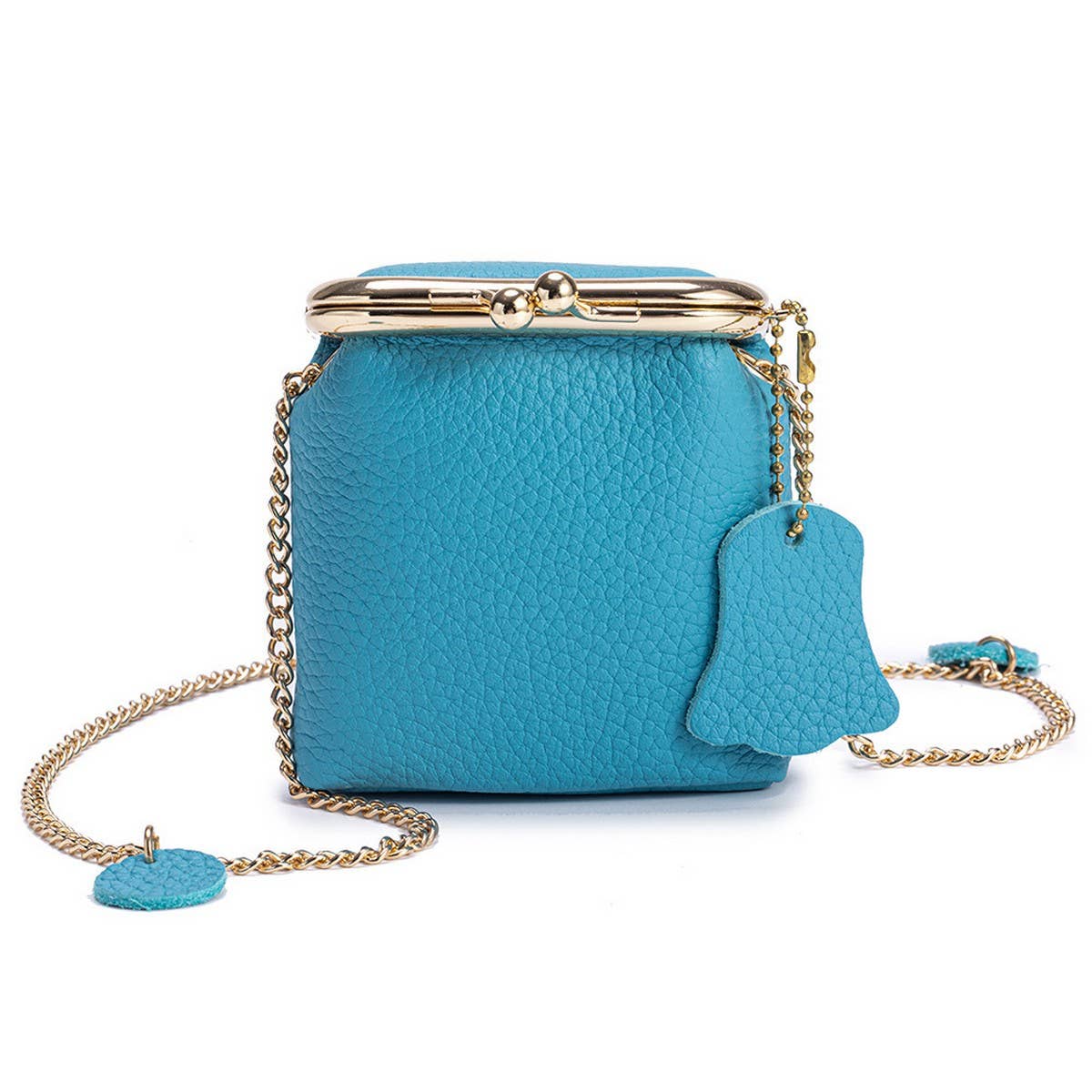 Mini Leather Chain Bag – Cute Multi-Use Pouch