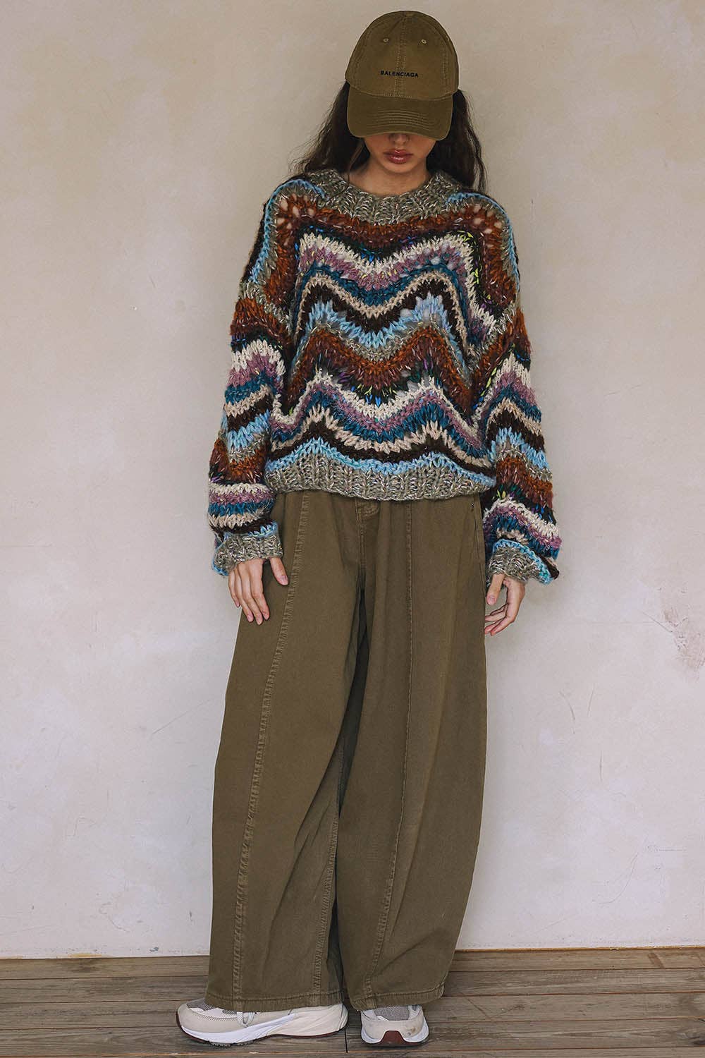 blisblis - HAND KNIT MULTICOLOR  SWEATER T0026