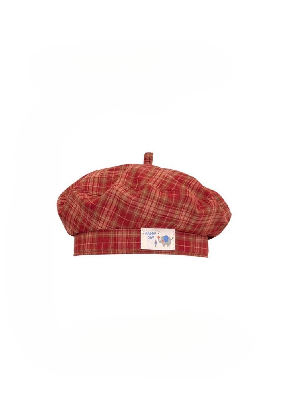 Funkyrel® Atzbranding Limited - Haila - Plaid Patch Casual Beret Hat