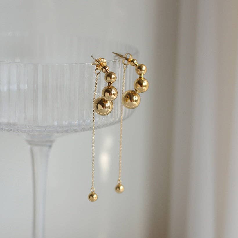 24th & Gold - Gold Dangle Earrings