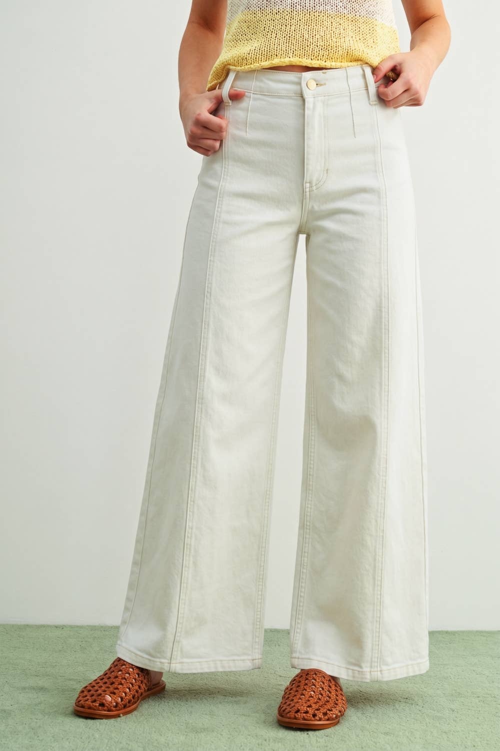 MIOU MUSE - P6982   WASHED COLOR STRETCH PANTS